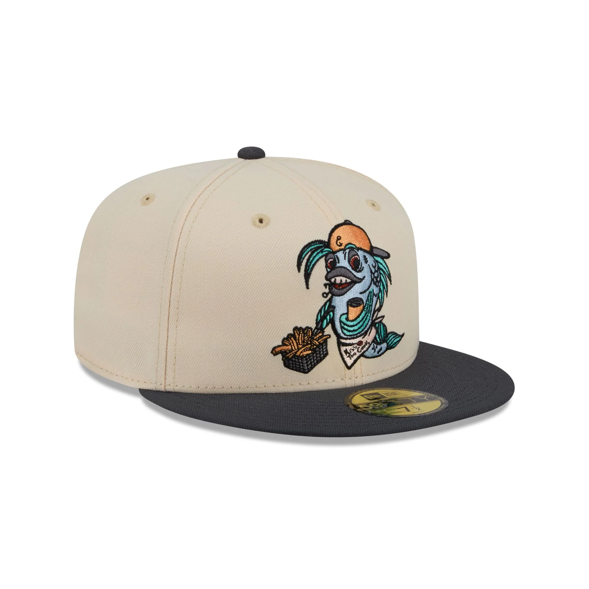 Lake County Captains Theme Night Stone 59FIFTY Fitted Hat - Image 3
