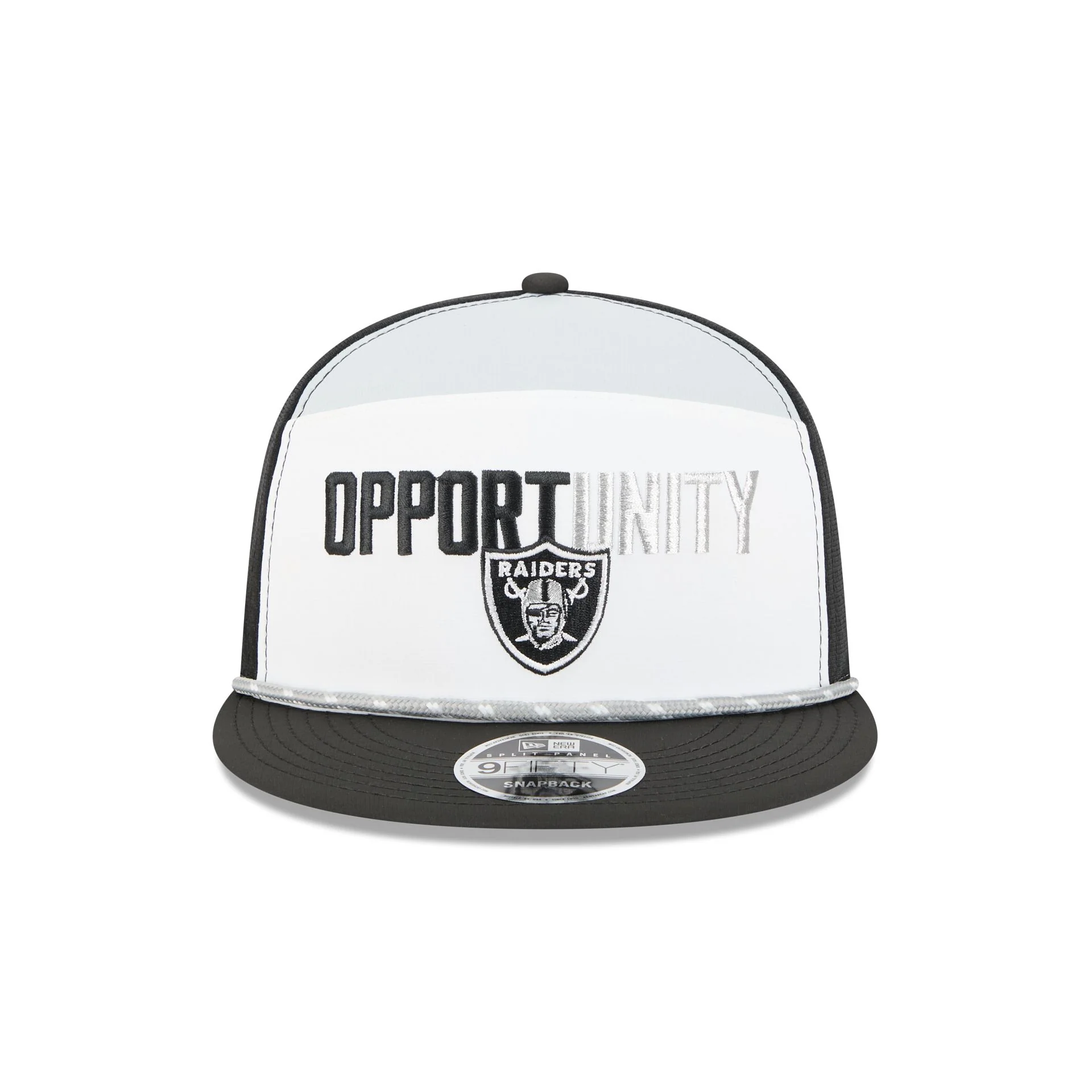 Las Vegas Raiders 2025 Inspire Change Split Panel 9FIFTY Snapback Hat - Image 2