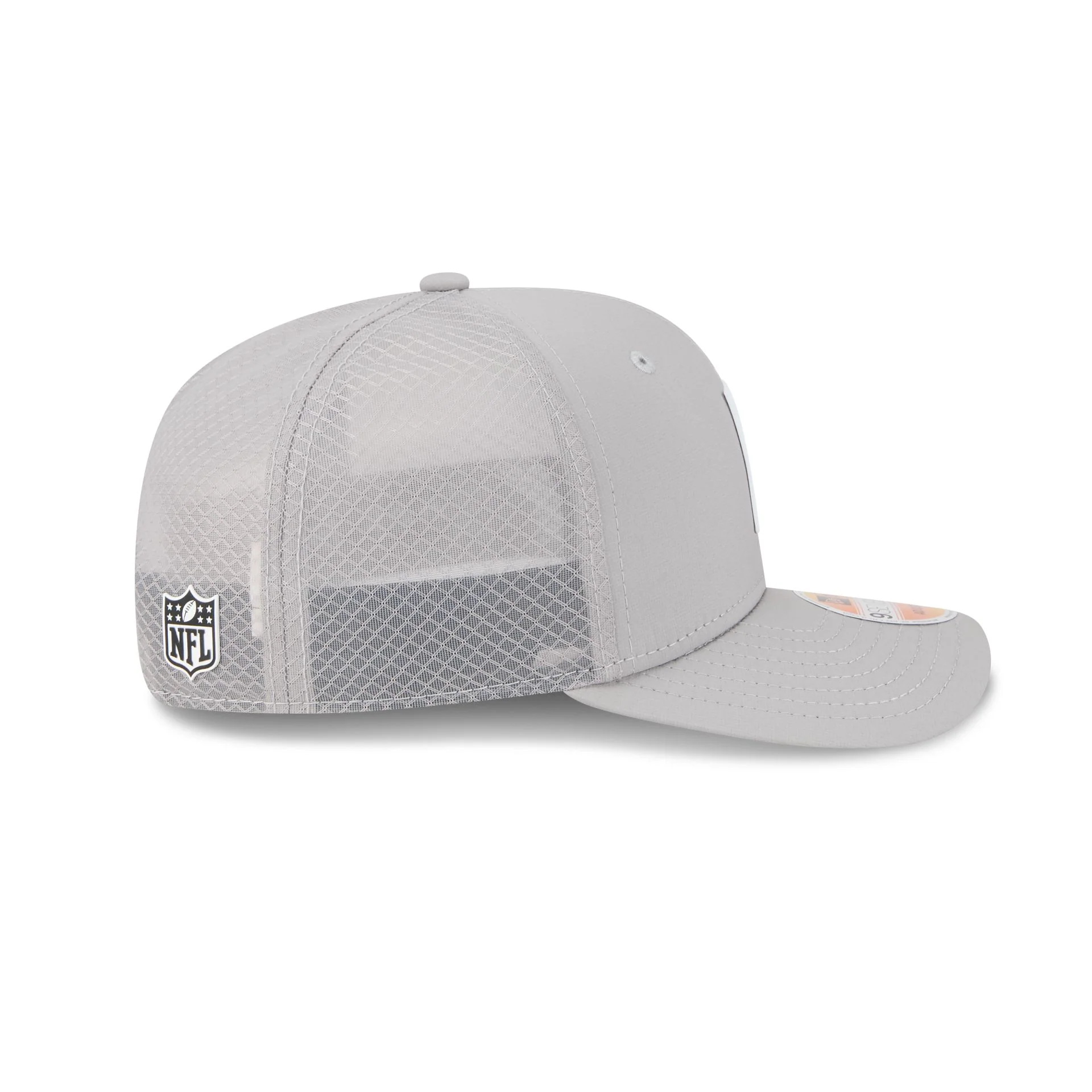 Las Vegas Raiders 2025 Sideline Hot Weather Gray 9SEVENTY Trucker Hat - Image 5