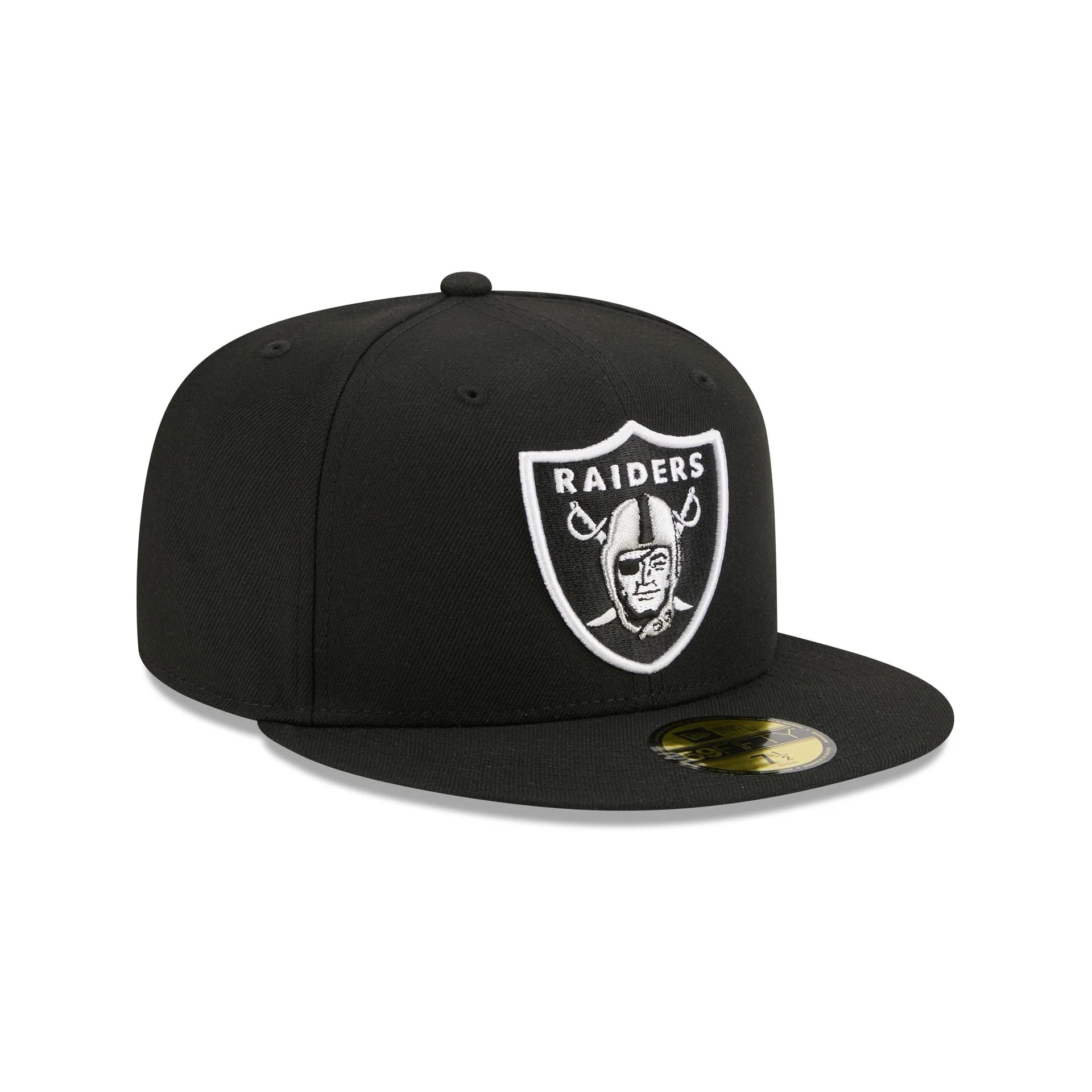 Las Vegas Raiders Black Basic 59FIFTY Fitted Hat - Image 3