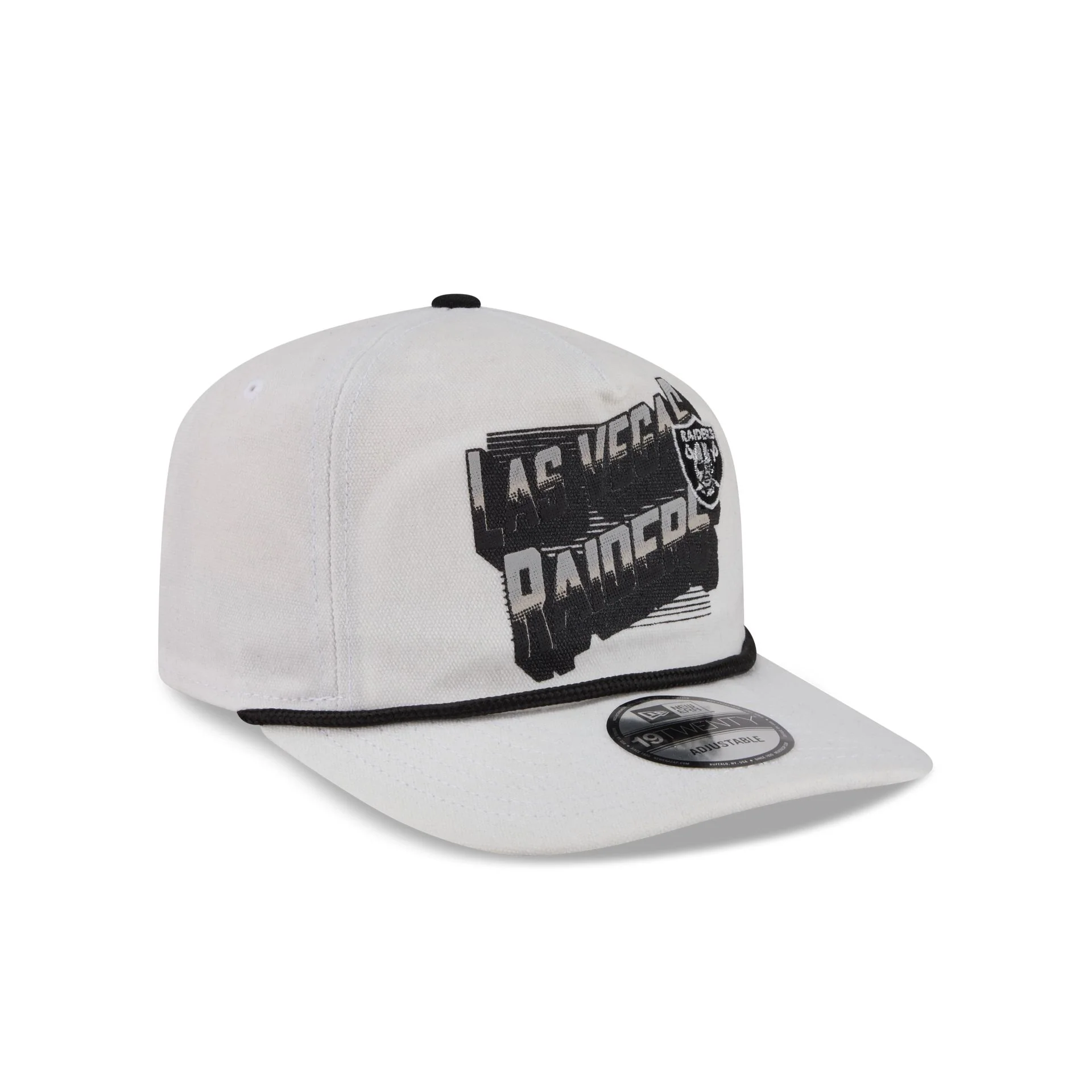Las Vegas Raiders Duck Cloth 19TWENTY Adjustable Hat - Image 3