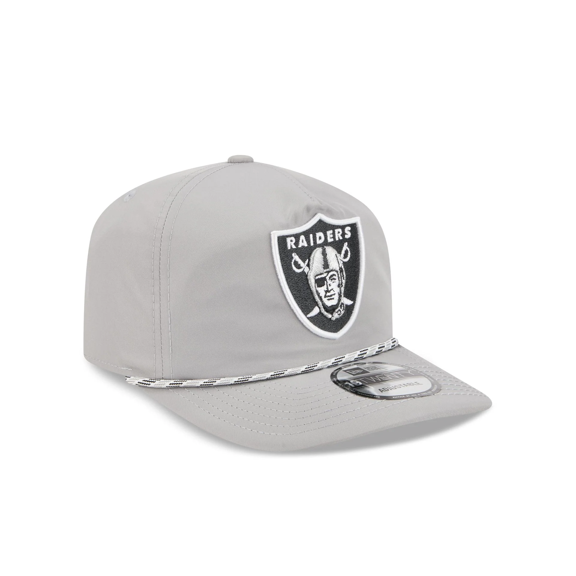 Las Vegas Raiders Gray 19TWENTY Snapback Hat - Image 3