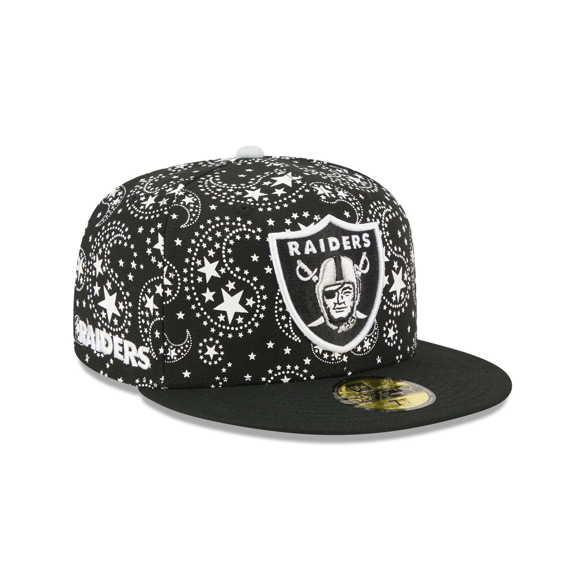 Las Vegas Raiders Star Studded 59FIFTY Fitted Hat