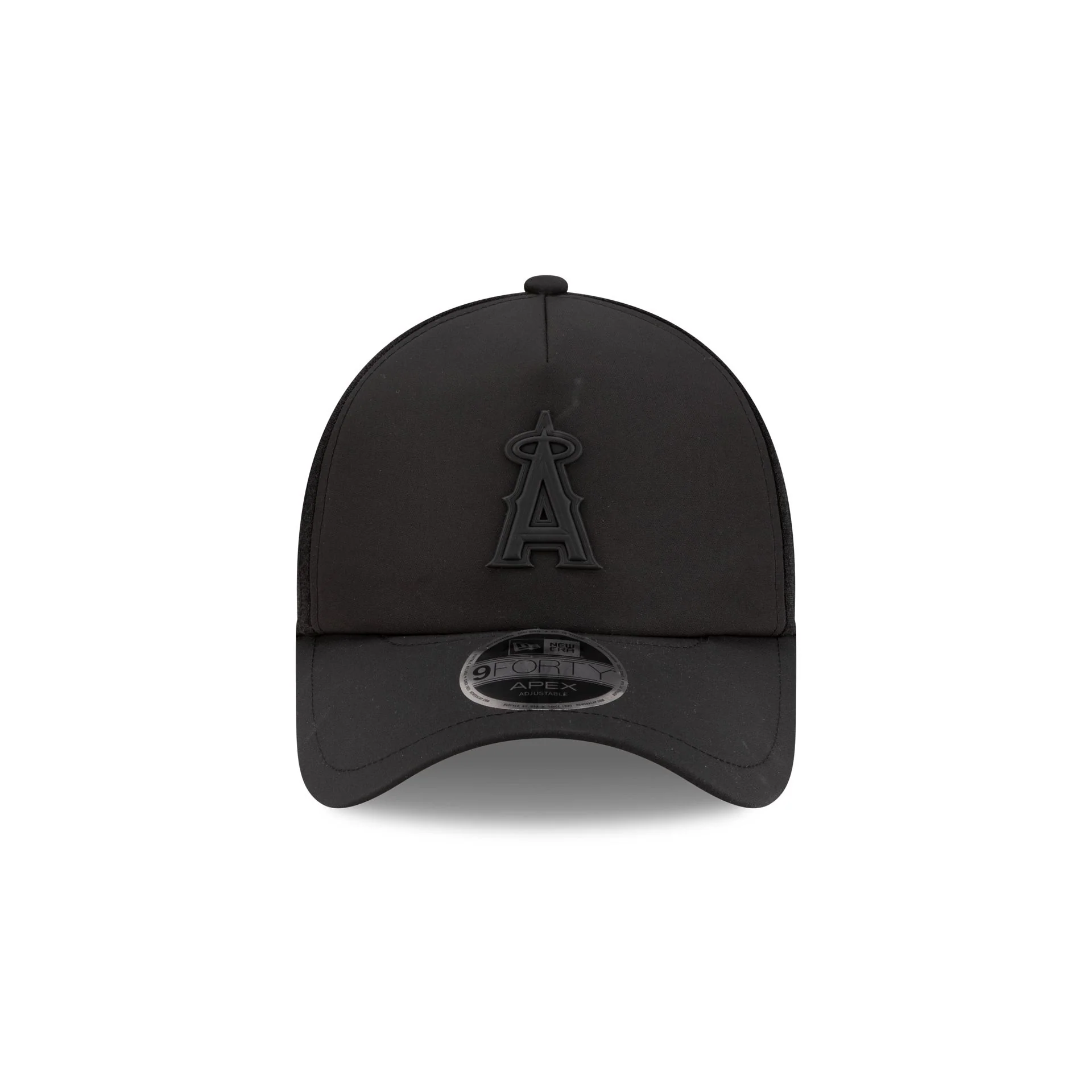 Los Angeles Angels 2026 Batting Practice Black 9FORTY APEX Trucker Hat - Image 2
