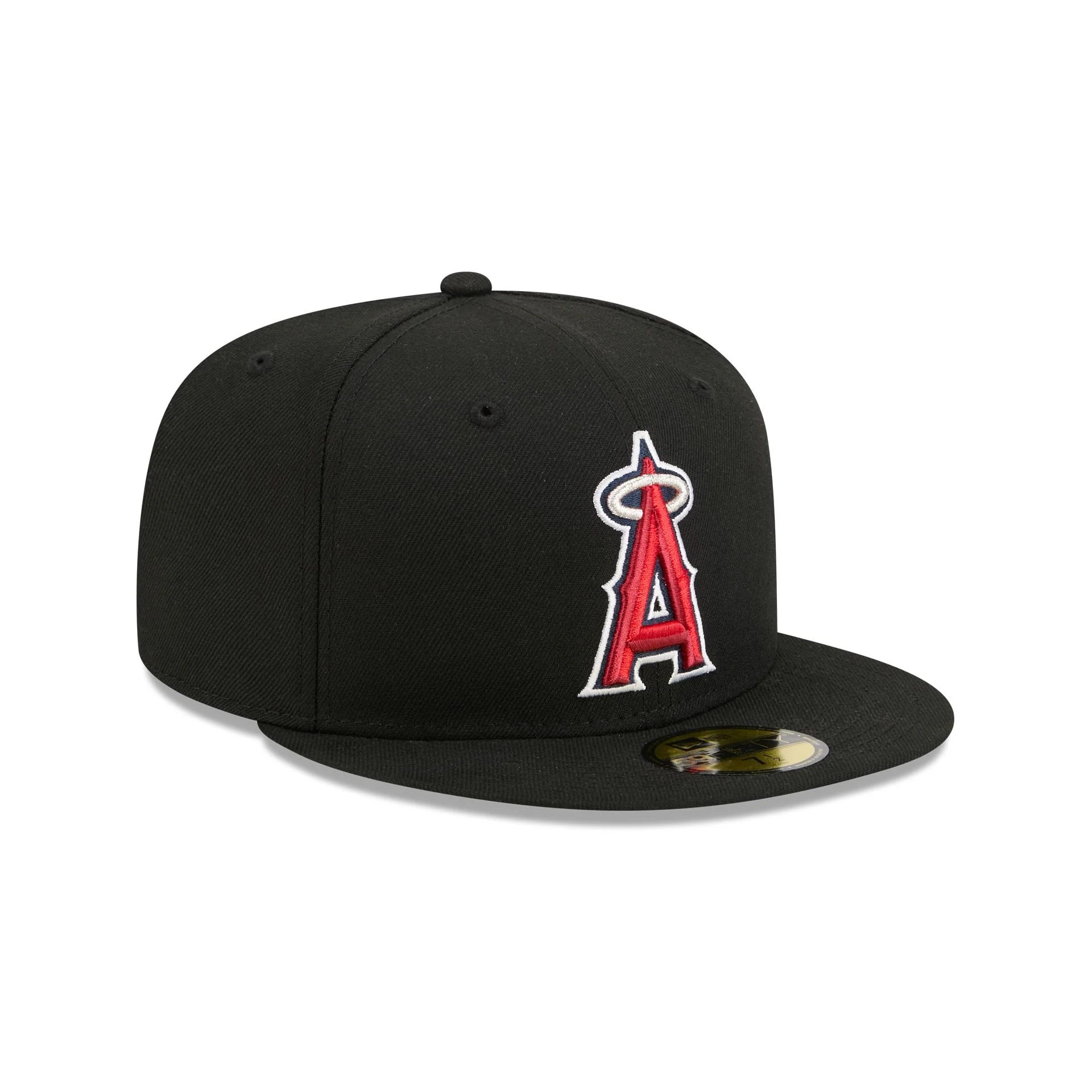 Los Angeles Angels Black Basic 59FIFTY Fitted Hat - Image 3