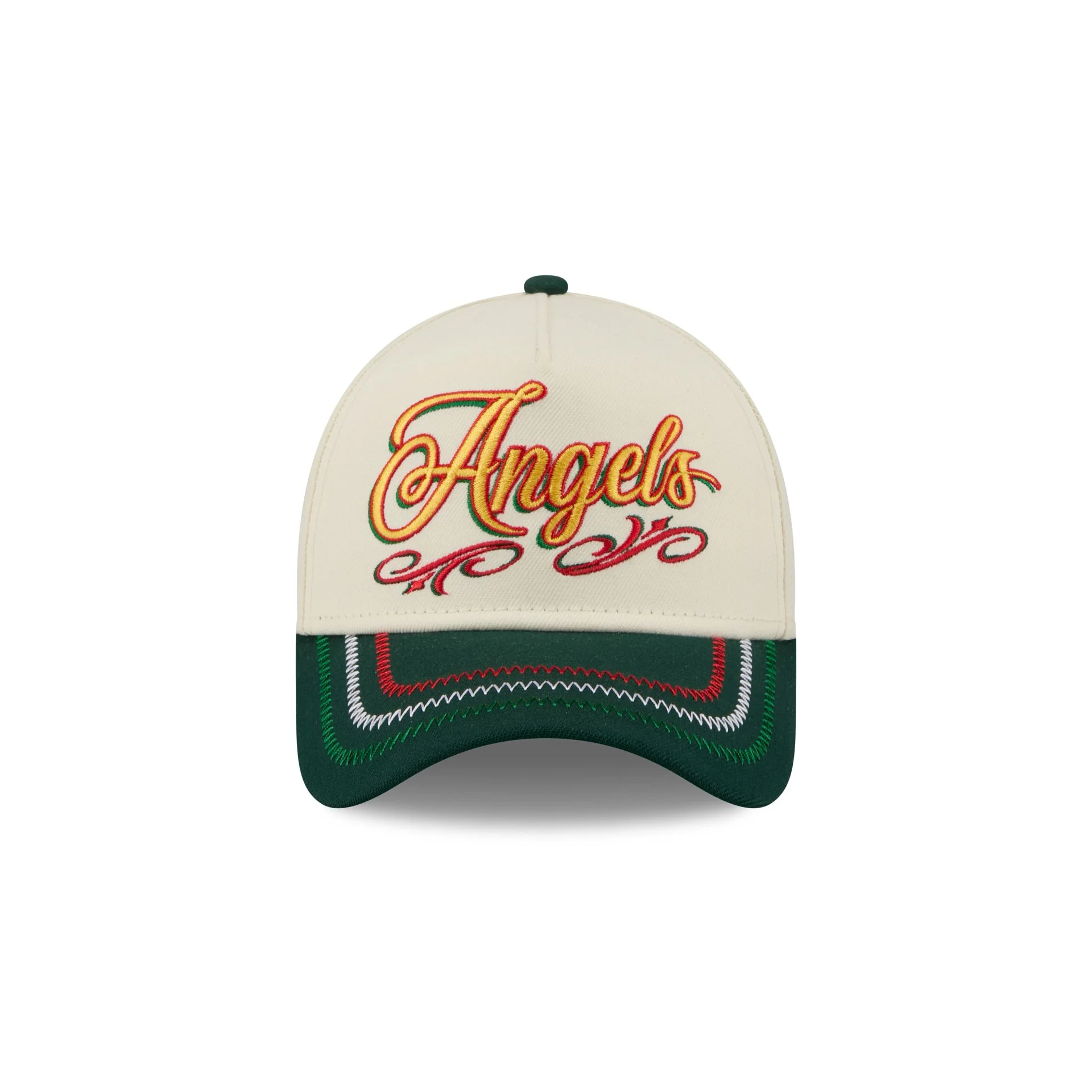 Los Angeles Angels Cinco de Mayo Chrome White 9FORTY A-Frame Snapback Hat - Image 2