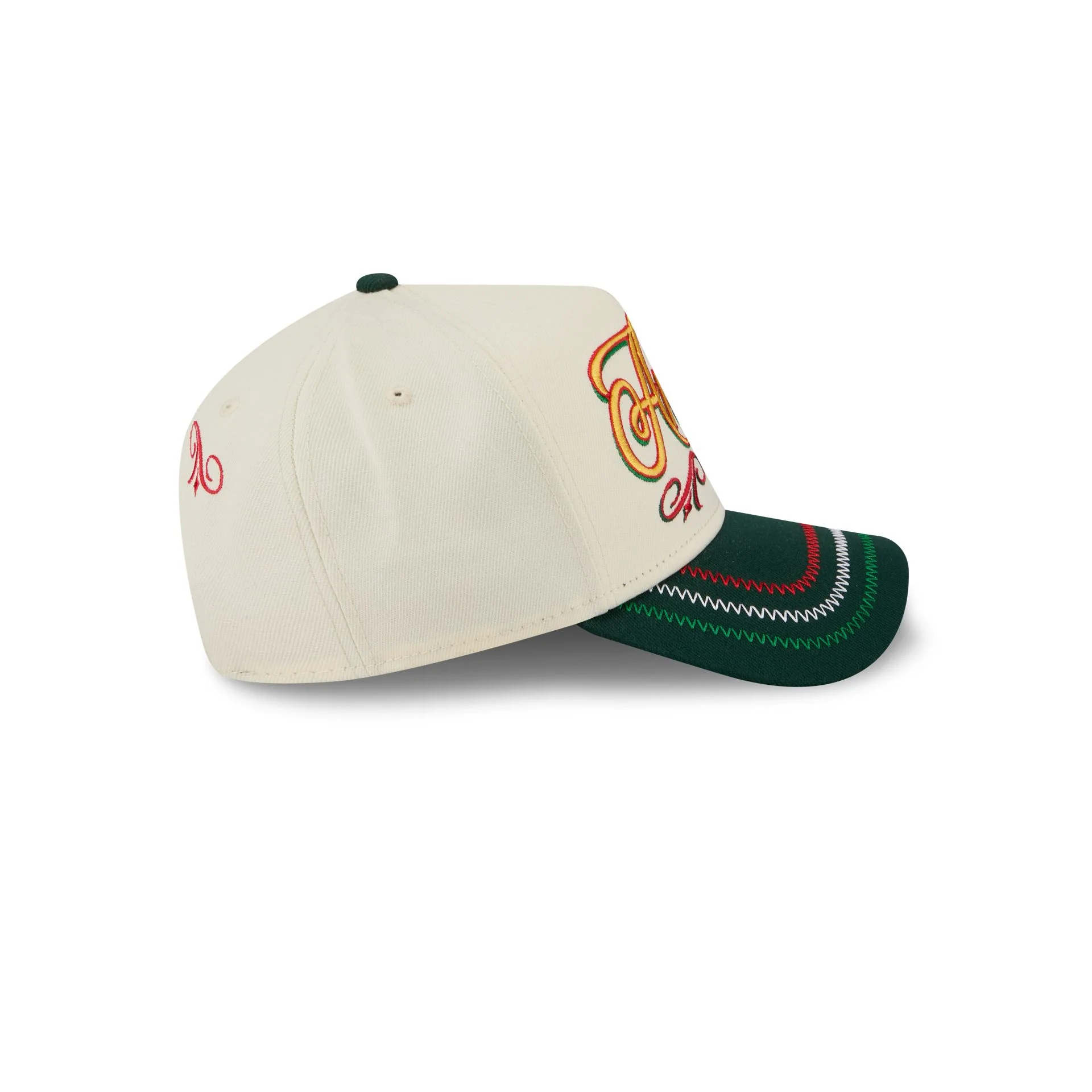 Los Angeles Angels Cinco de Mayo Chrome White 9FORTY A-Frame Snapback Hat - Image 5
