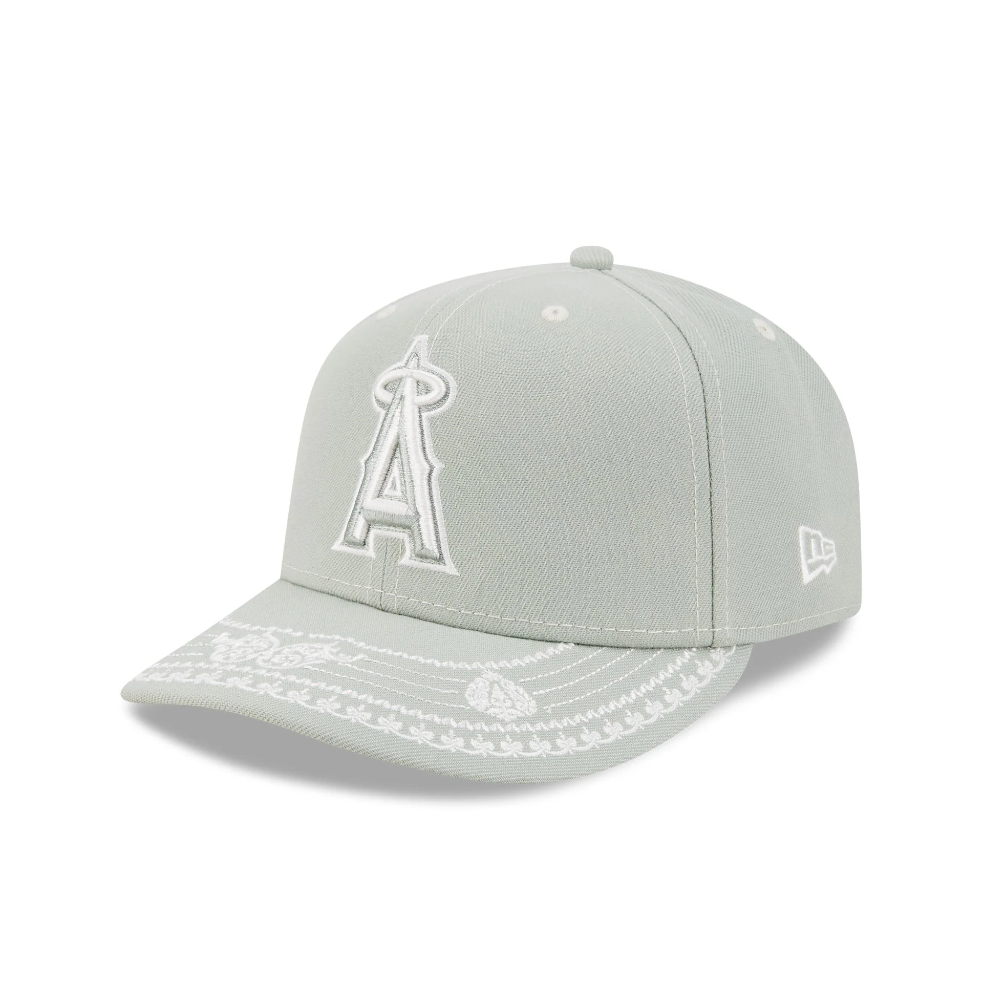 Los Angeles Angels Everest Green Stitched 59FIFTY Fitted Hat - Image 3