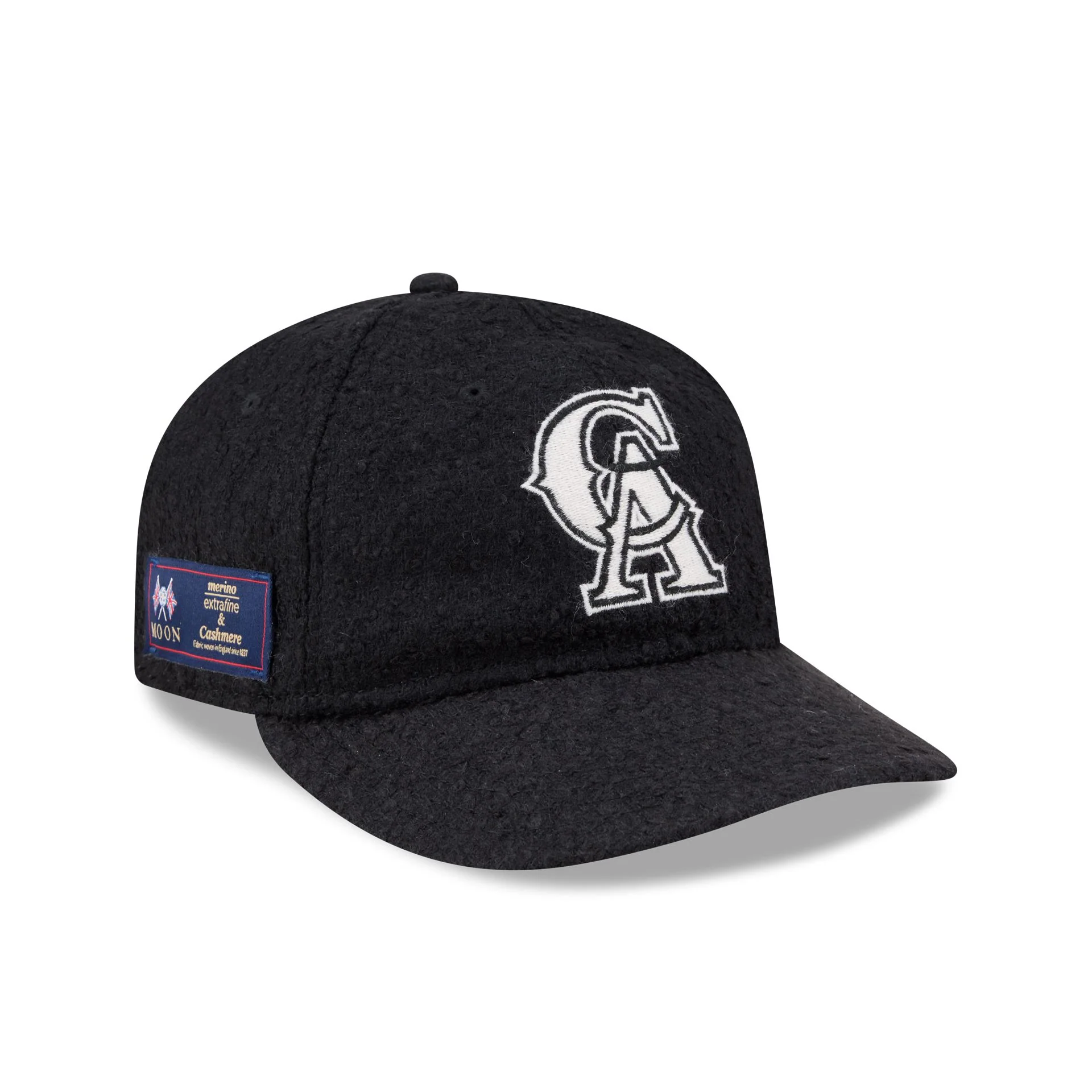 Los Angeles Angels Navy Merino & Cashmere Moon Retro Crown 9FIFTY Adjustable Hat