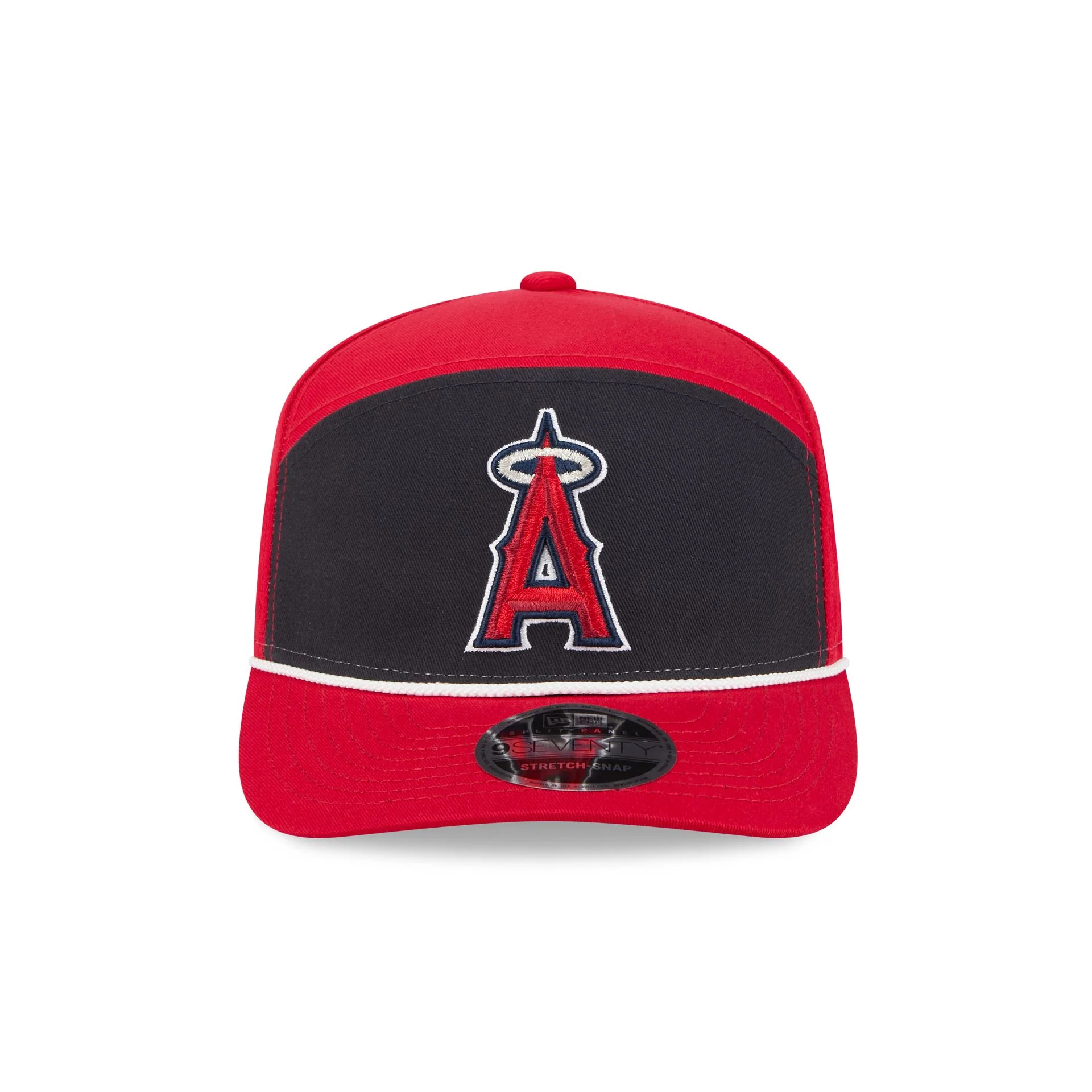 Los Angeles Angels Split Panel 9SEVENTY Stretch-Snap Hat - Image 2