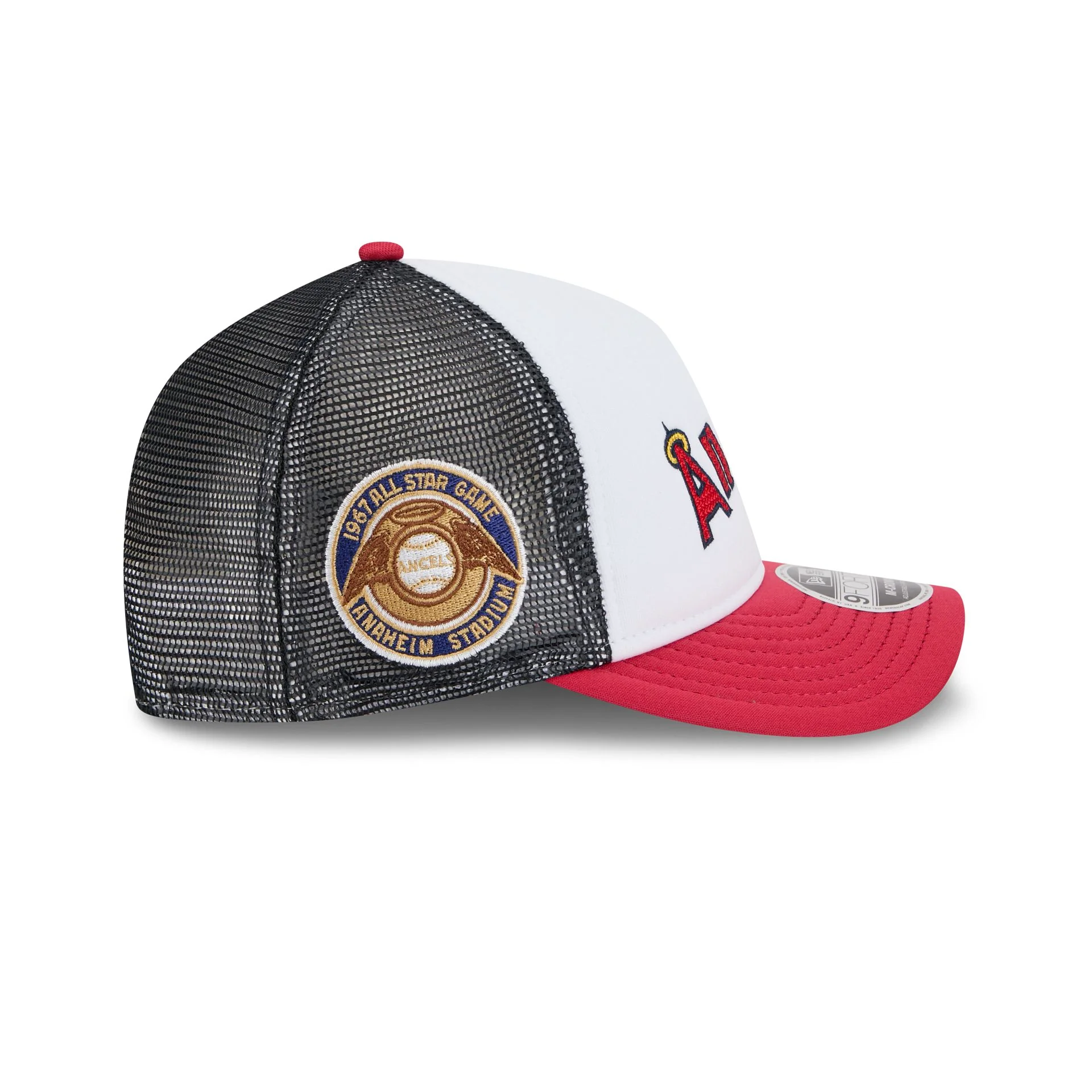 Los Angeles Angels Summer Derby 9FORTY M-Crown A-Frame Snapback Hat - Image 4