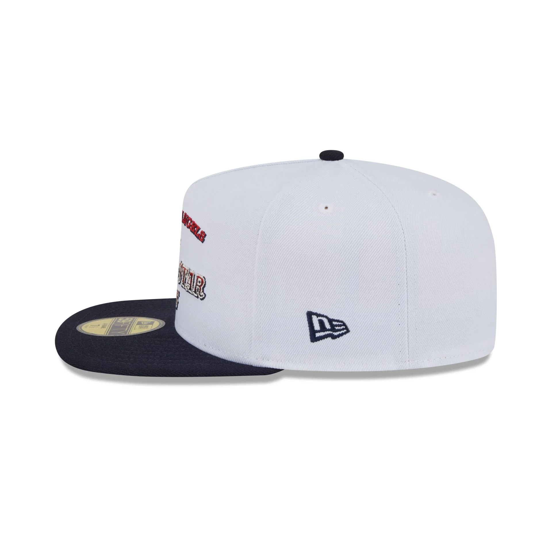 Los Angeles Angels Summer Derby White 59FIFTY A-Frame Fitted Hat - Image 5