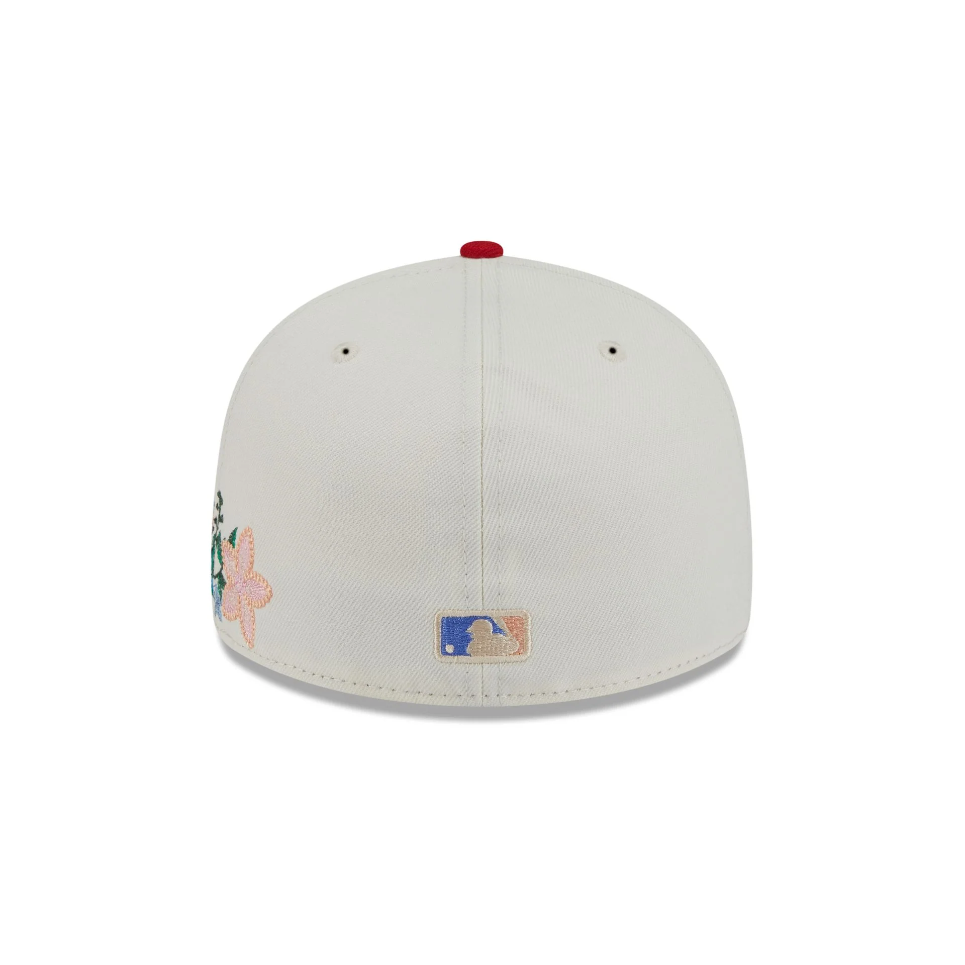 Los Angeles Angels Tonal Florals White 59FIFTY Fitted Hat - Image 6