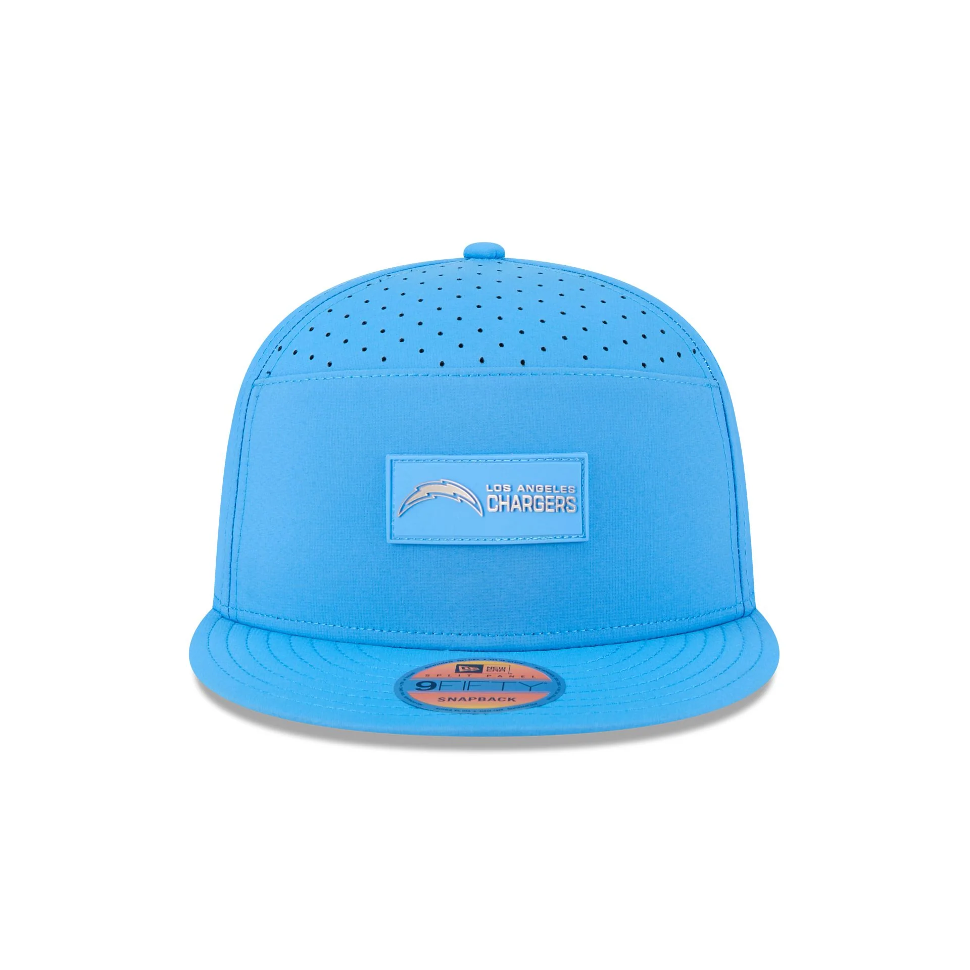 Los Angeles Chargers 2025 Sideline Hot Weather Split Panel 9FIFTY Snapback Hat - Image 2