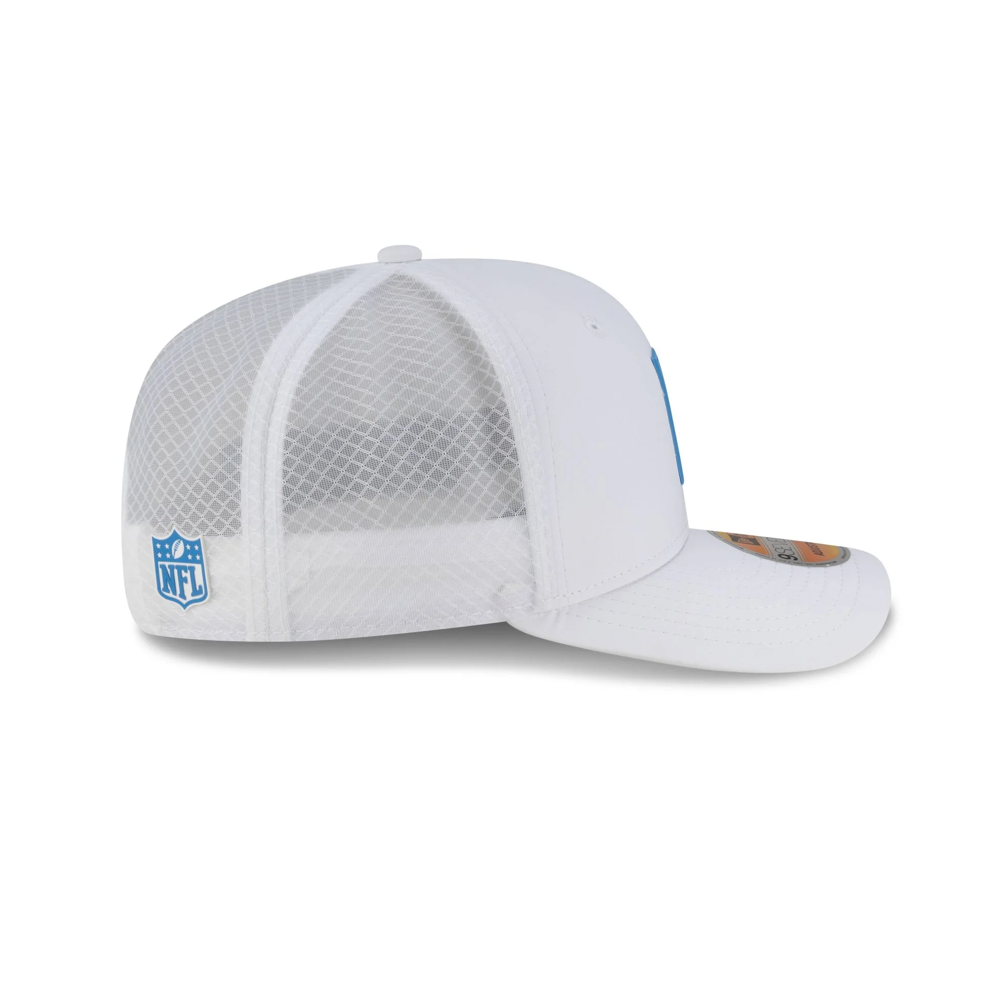 Los Angeles Chargers 2025 Sideline Hot Weather White 9SEVENTY Trucker Hat - Image 5