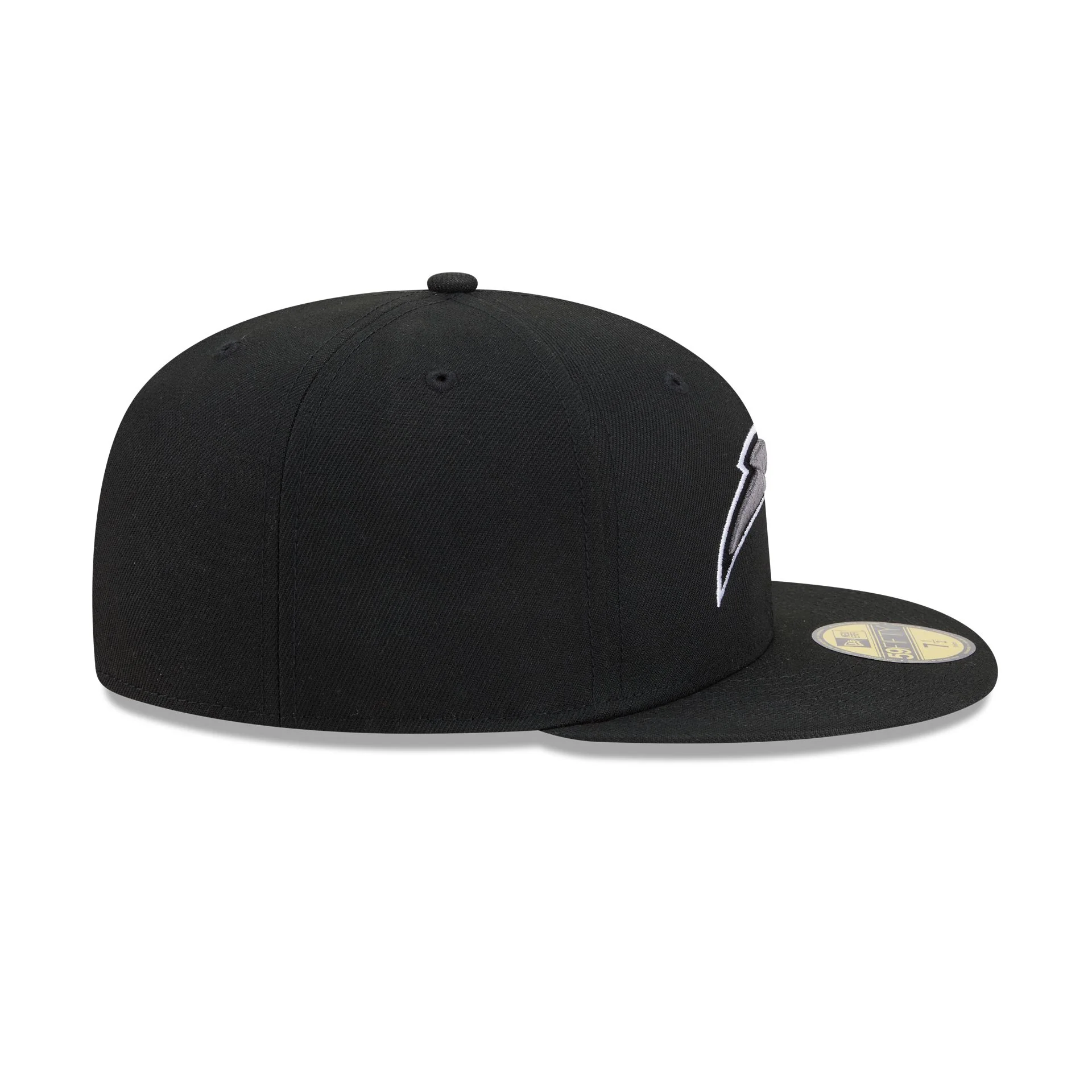 Los Angeles Chargers Black and White Basic 59FIFTY Fitted Hat - Image 5