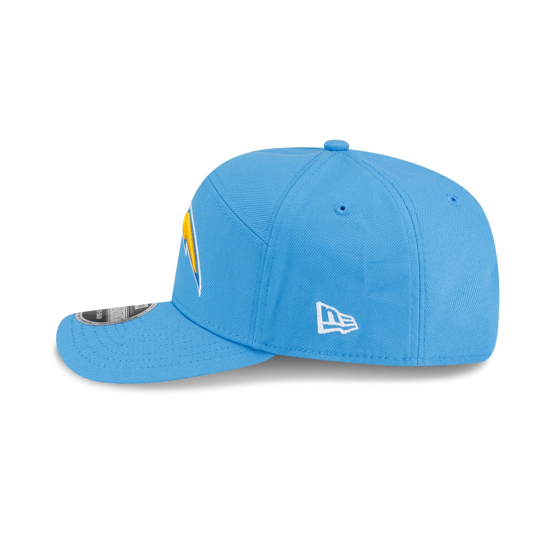 Los Angeles Chargers Poly Split Panel 9SEVENTY Stretch-Snap Hat - Image 4