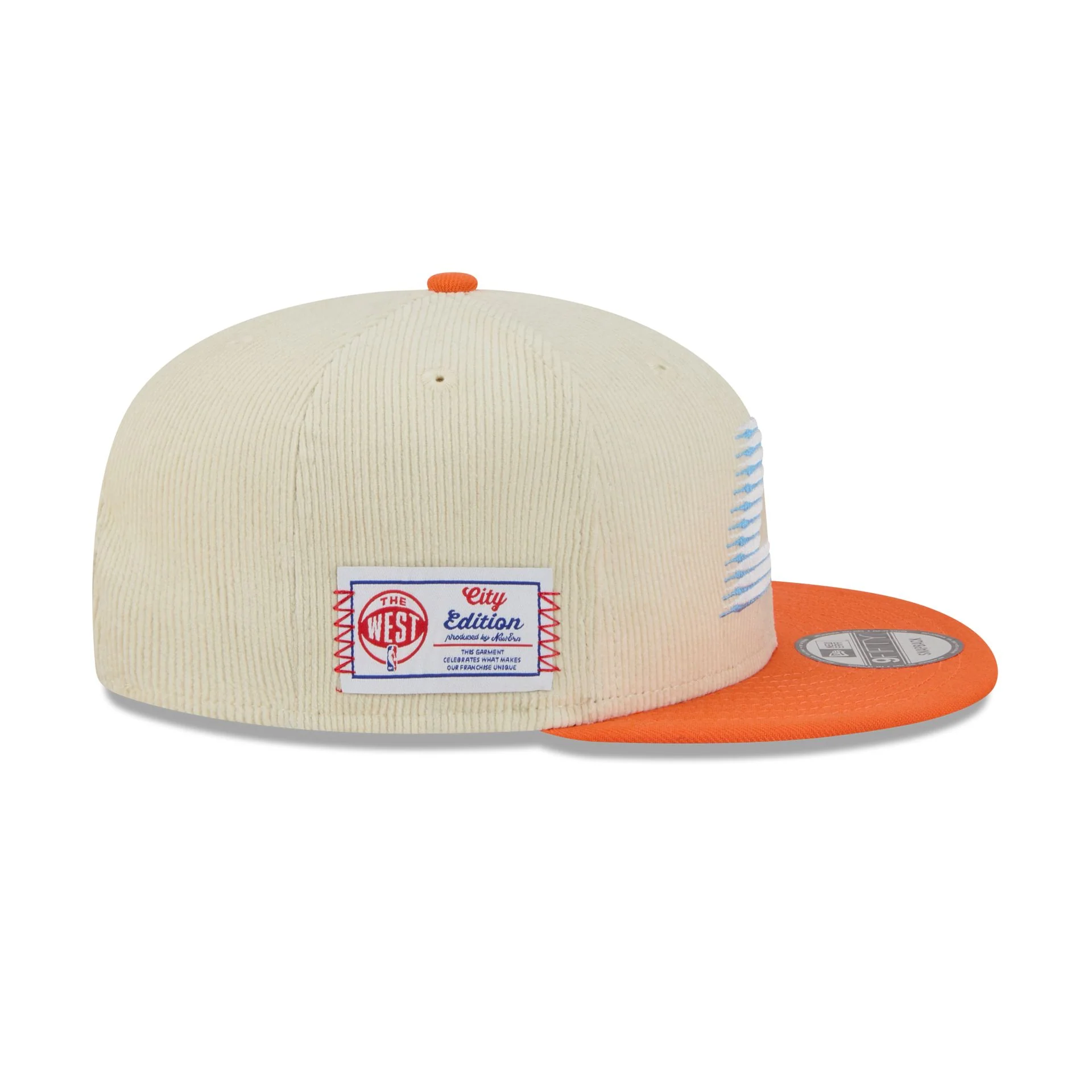 Los Angeles Clippers 2025 City Edition Chrome White Corduroy 9FIFTY Snapback Hat - Image 4