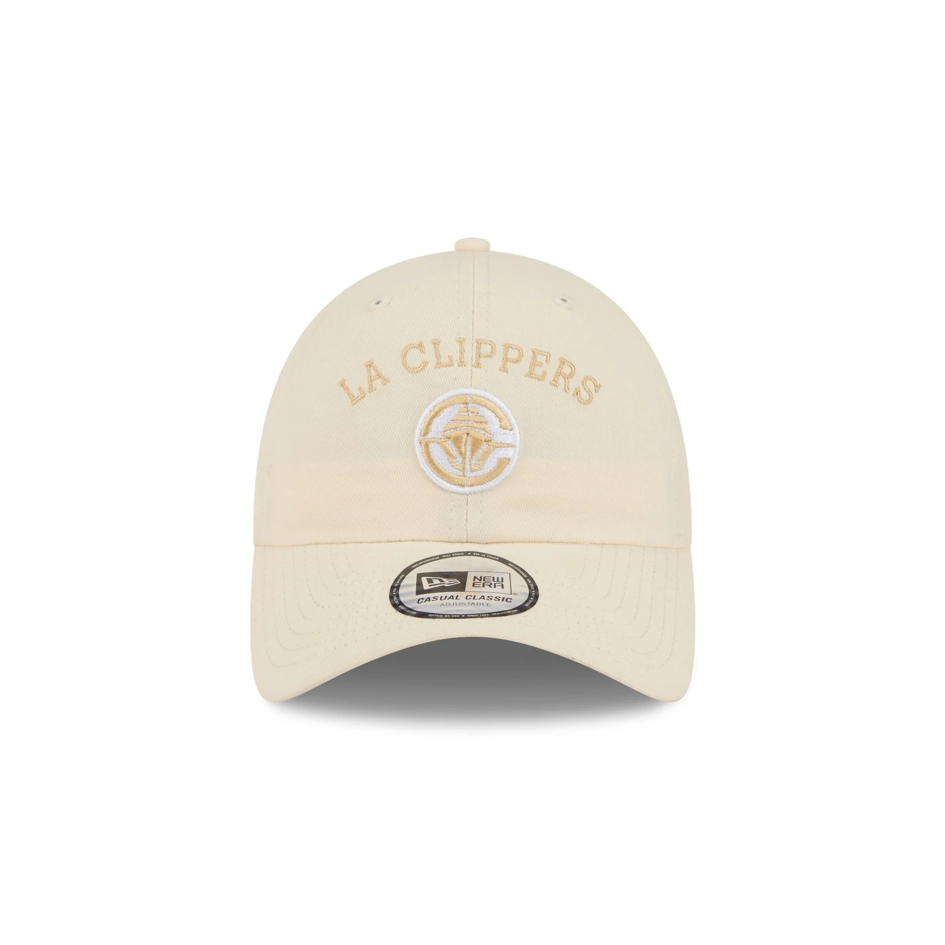 Los Angeles Clippers Team Logo Cream Casual Classic Adjustable Hat - Image 2