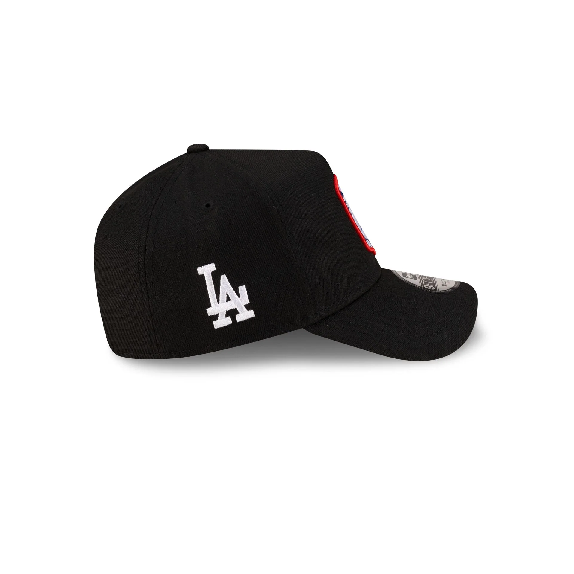 Los Angeles Dodgers 1984 Olympics Black 9FORTY A-Frame Snapback Hat - Image 4