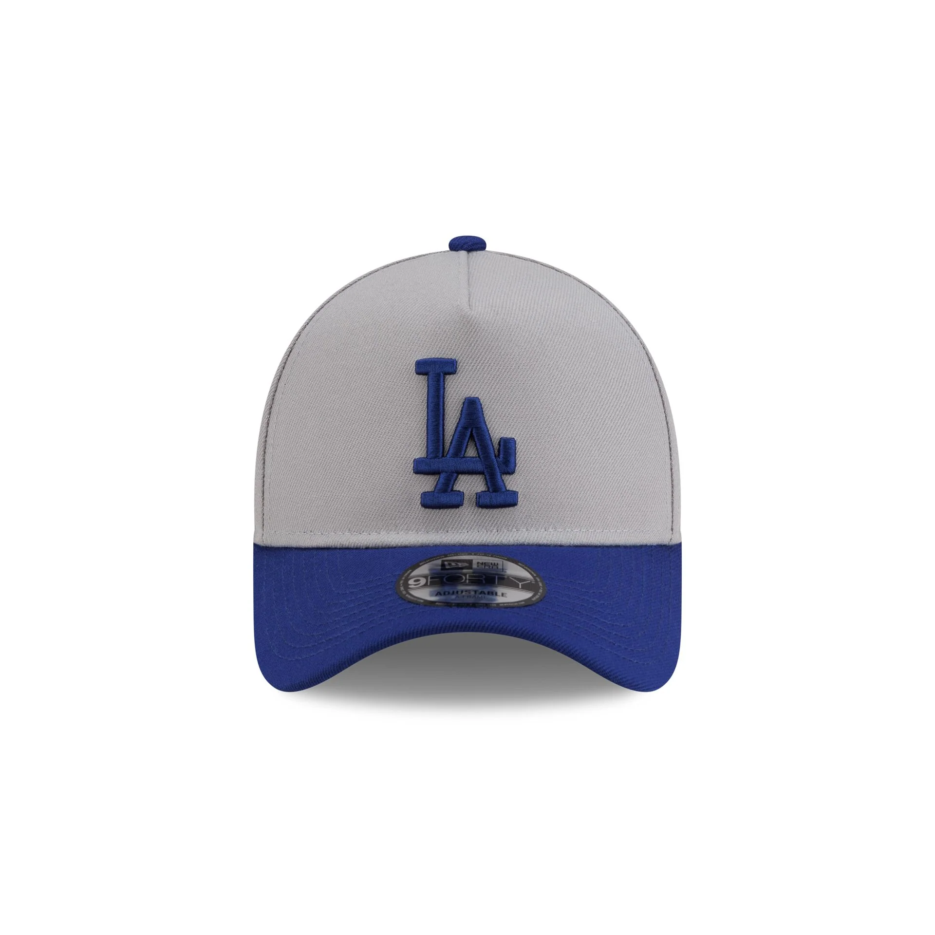 Los Angeles Dodgers 2025 World Series Champions Flag Sidepatch Gray 9FORTY A-Frame Snapback Hat - Image 2