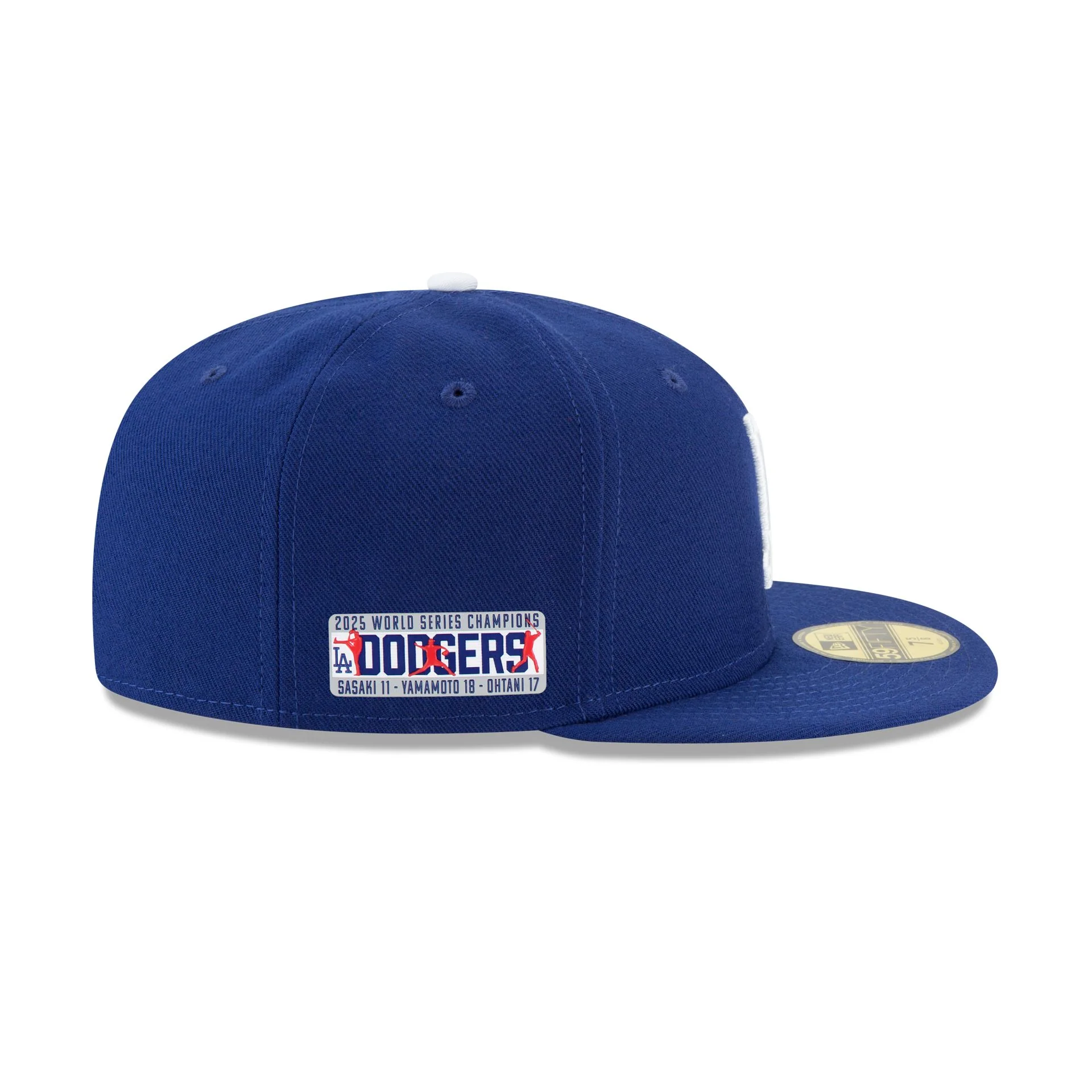 Los Angeles Dodgers 2025 World Series Champions Players Patch 59FIFTY Fitted Hat - Image 4