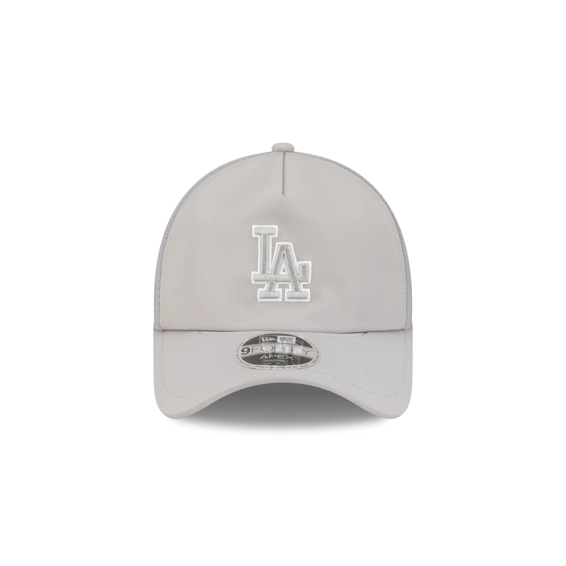 Los Angeles Dodgers 2026 Batting Practice Gray 9FORTY APEX Trucker Hat - Image 2