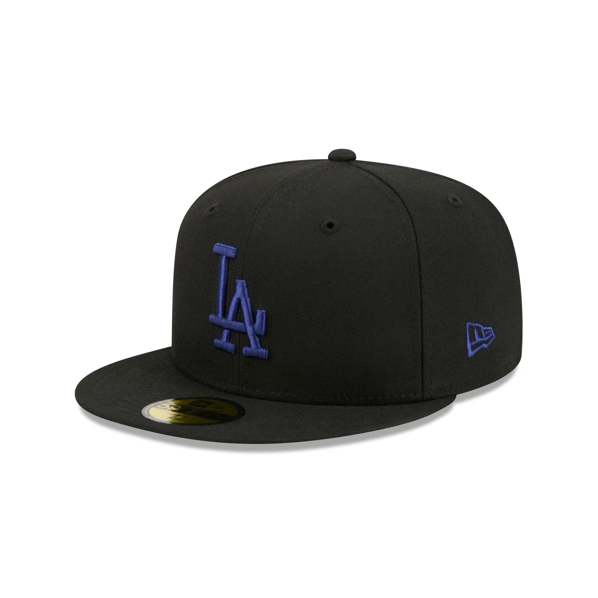 Los Angeles Dodgers Black Basic 59FIFTY Fitted Hat