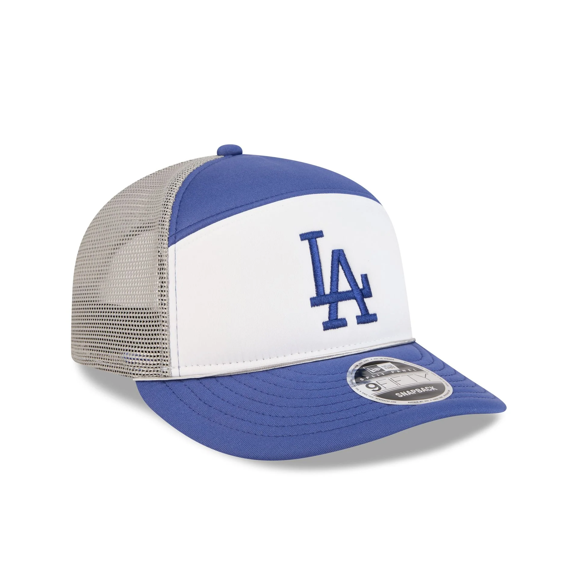 Los Angeles Dodgers Blocked Split Panel 9FIFTY Trucker Hat - Image 3