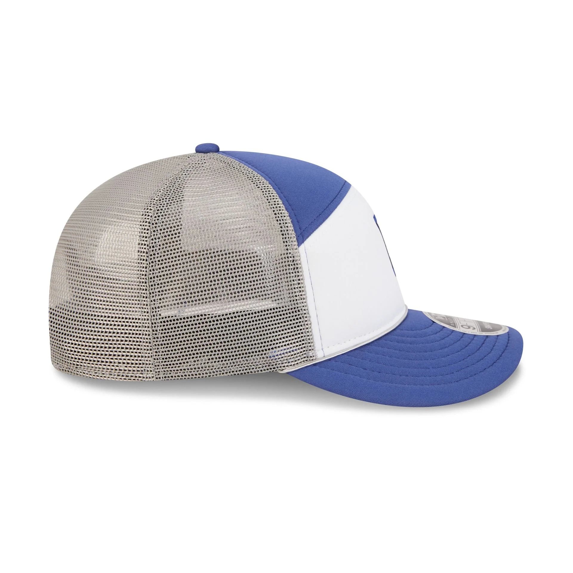 Los Angeles Dodgers Blocked Split Panel 9FIFTY Trucker Hat - Image 5