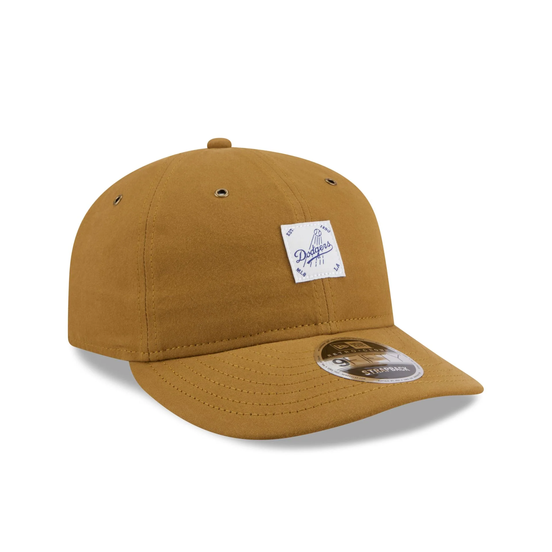 Los Angeles Dodgers Brushed Brown Nylon Retro Crown 9FIFTY Adjustable Hat - Image 3