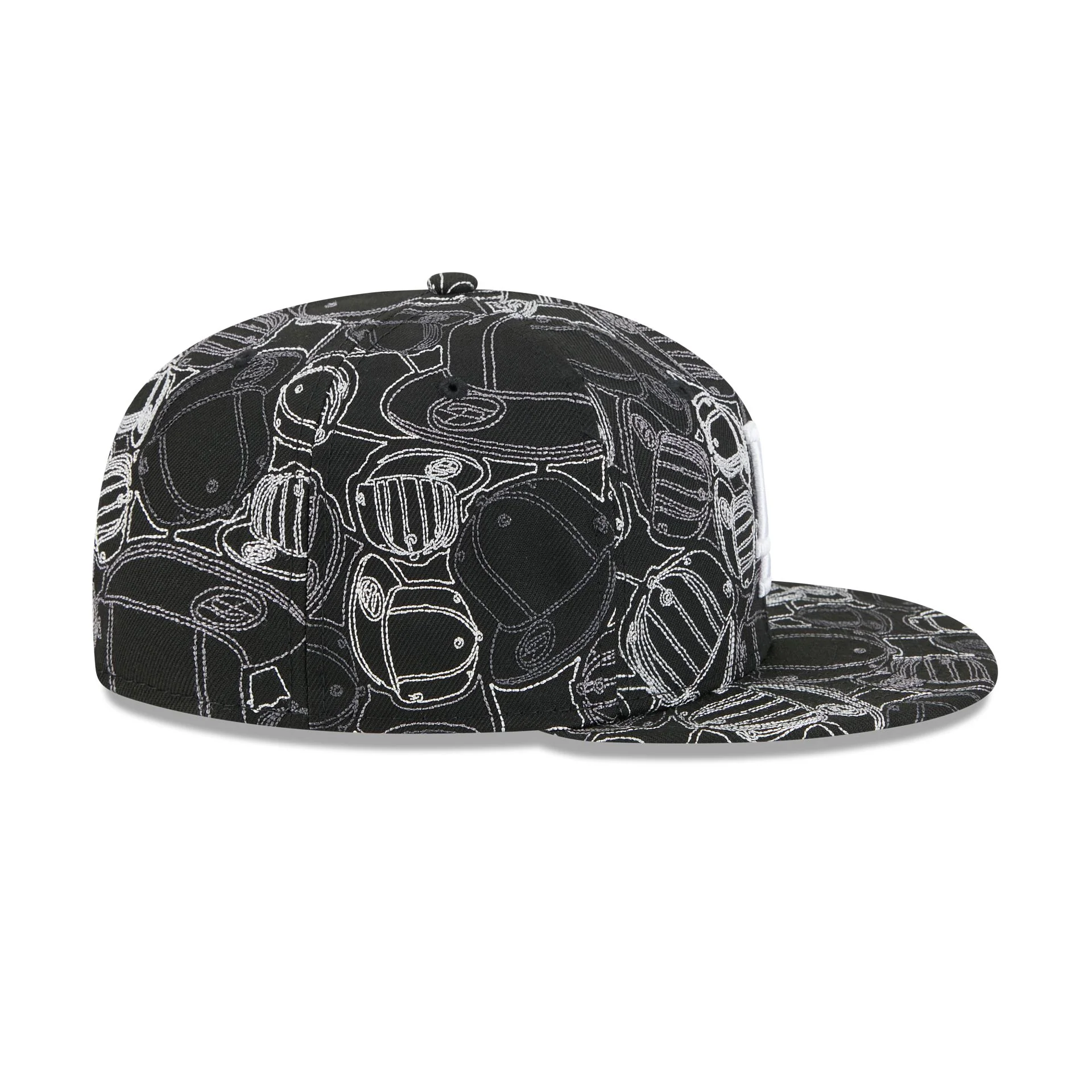 Los Angeles Dodgers Cap Scramble 59FIFTY Fitted Hat - Image 5