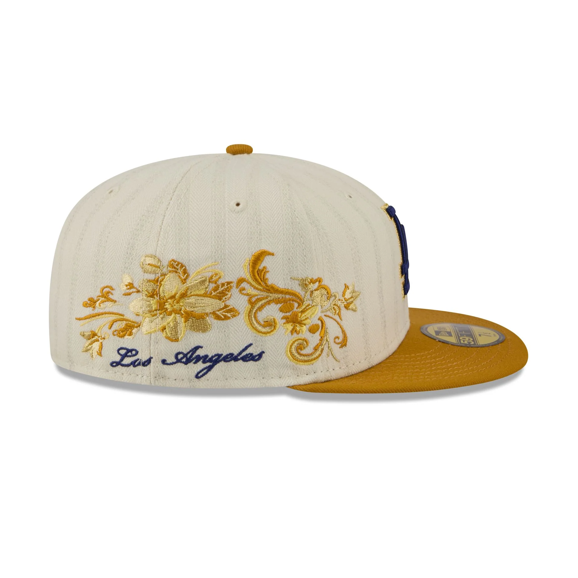 Los Angeles Dodgers Chrome Herringbone 59FIFTY Fitted Hat - Image 4