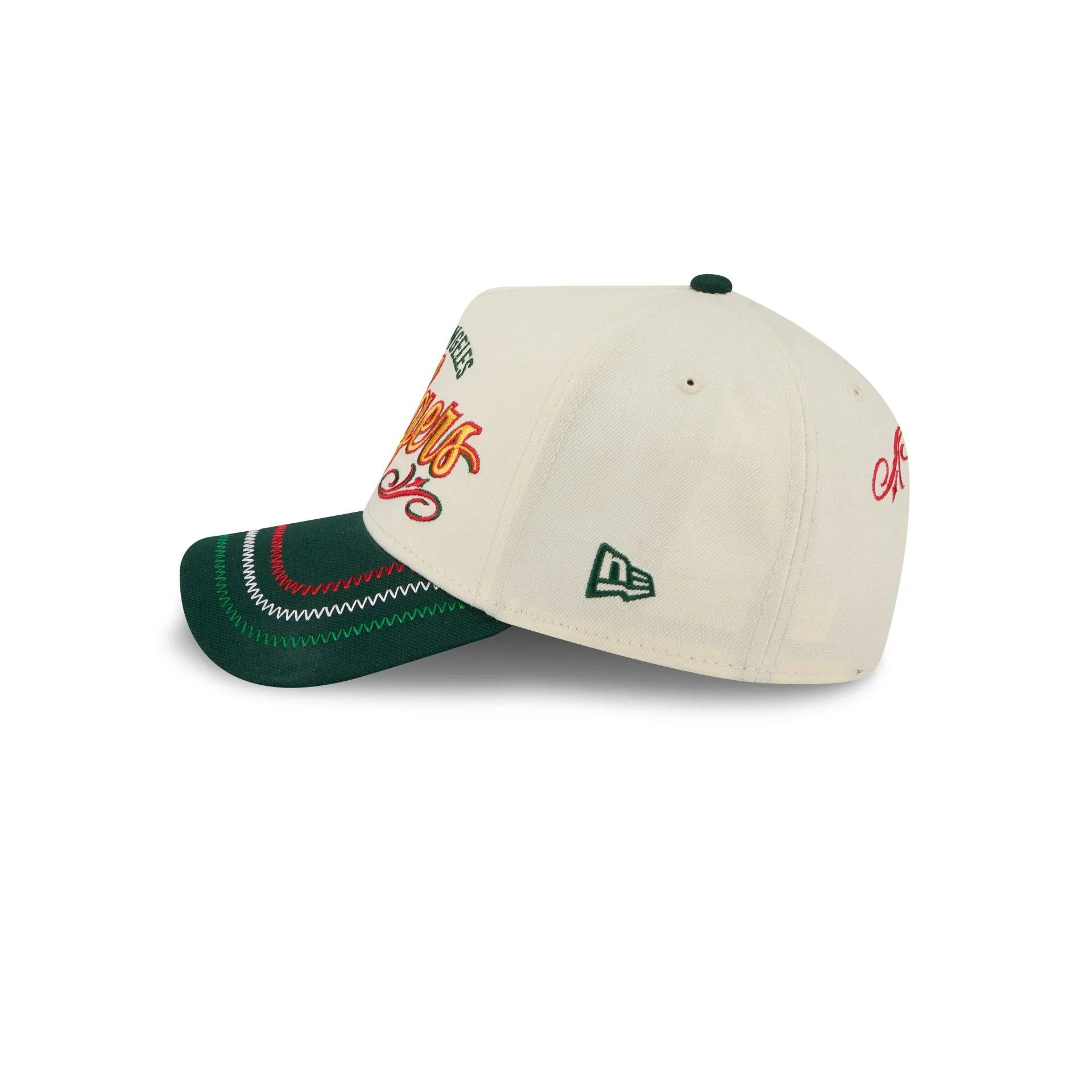Los Angeles Dodgers Cinco de Mayo Chrome White 9FORTY A-Frame Snapback Hat - Image 4