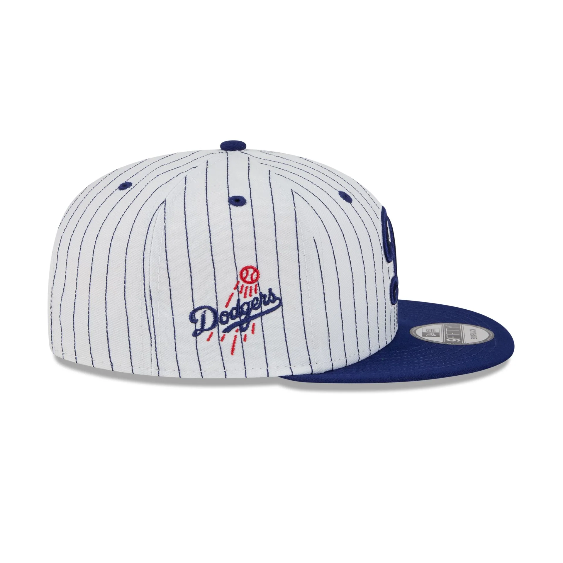 Los Angeles Dodgers Deceptor Pinstripe 9FIFTY Snapback Hat - Image 4