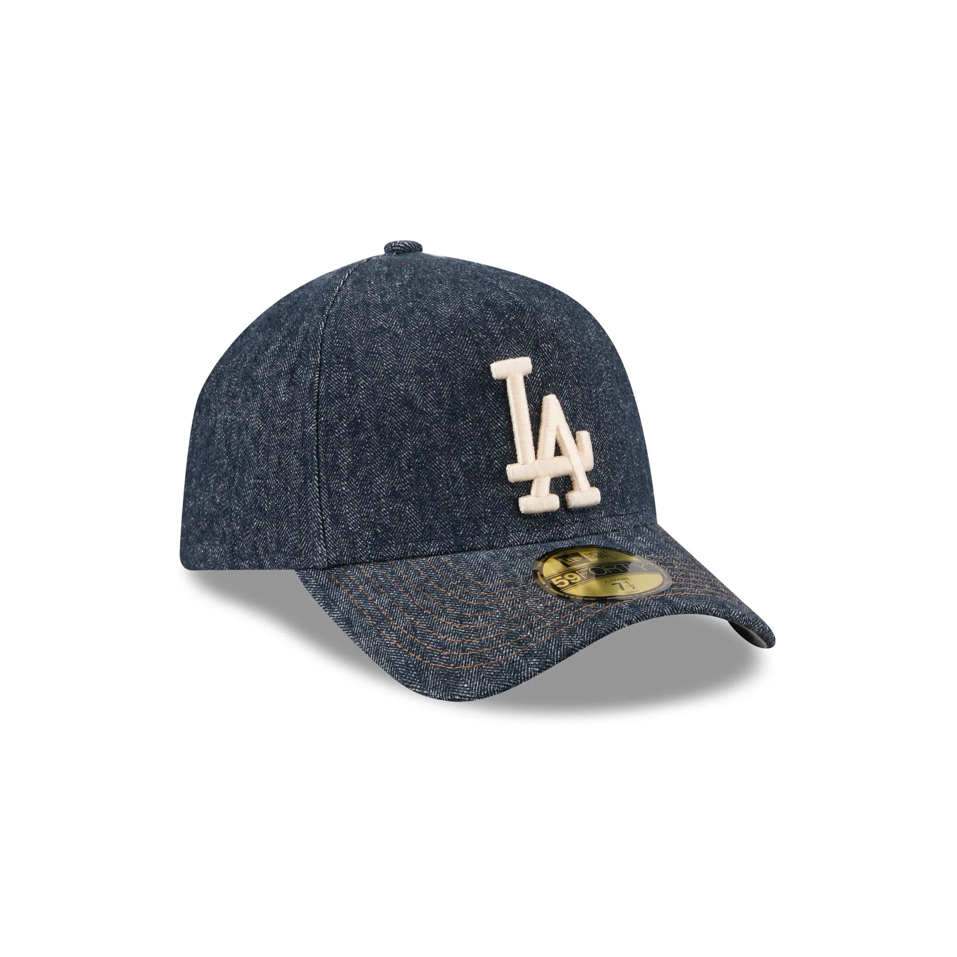 Los Angeles Dodgers Denim 59FORTY A-Frame Fitted Hat - Image 3