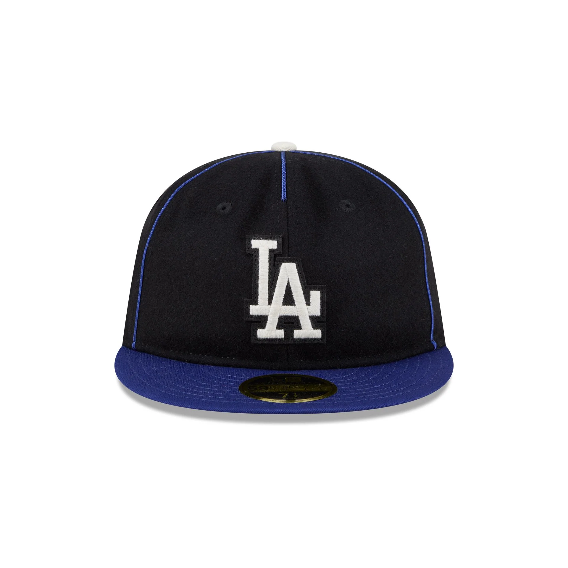 Los Angeles Dodgers Felt Logo Retro Crown 59FIFTY Fitted Hat - Image 2
