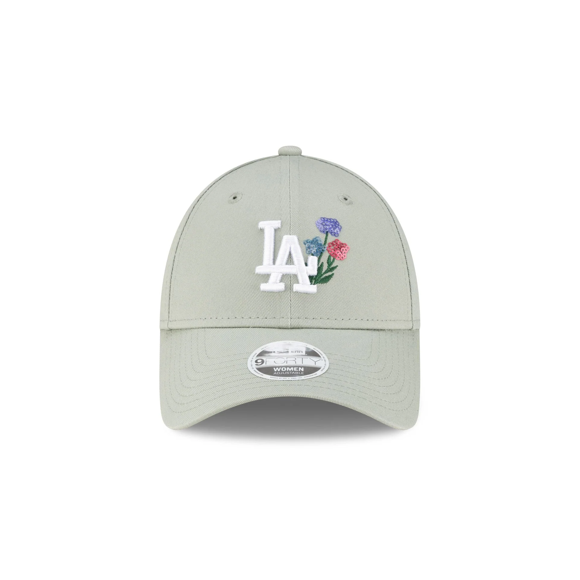 Los Angeles Dodgers Floral Icon Women's 9FORTY Adjustable Hat - Image 2