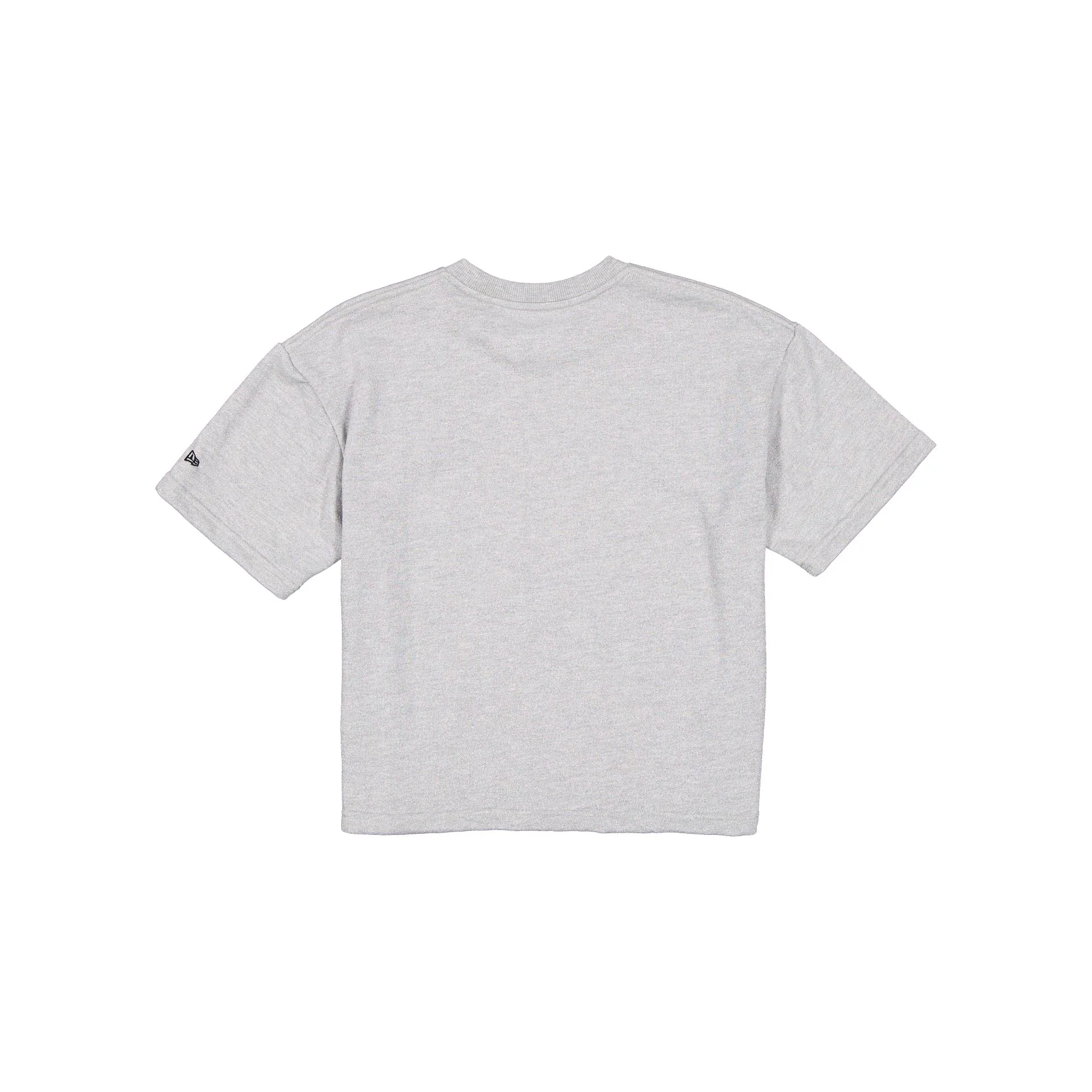 Los Angeles Dodgers Glam Game Women's Cropped Heather Gray T-Shirt - Image 2
