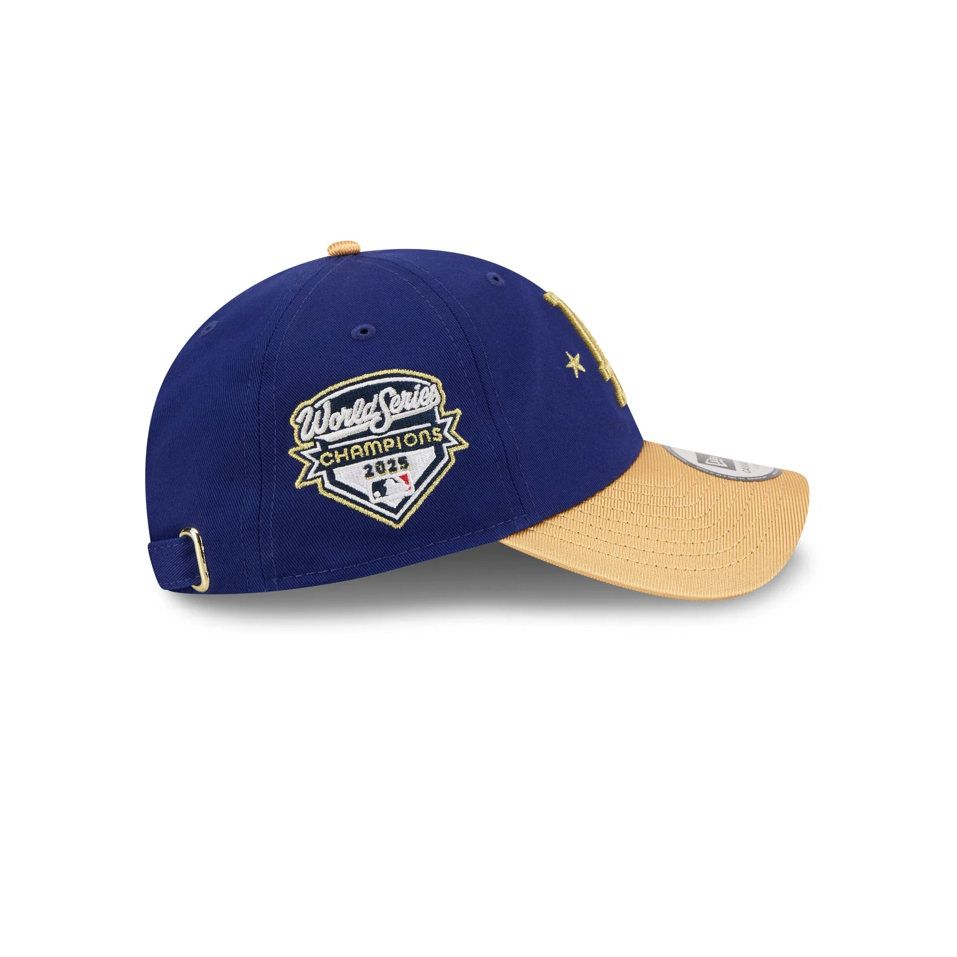 Los Angeles Dodgers Gold 2025 World Series Champions Sidepatch Casual Classic Adjustable Hat - Image 4