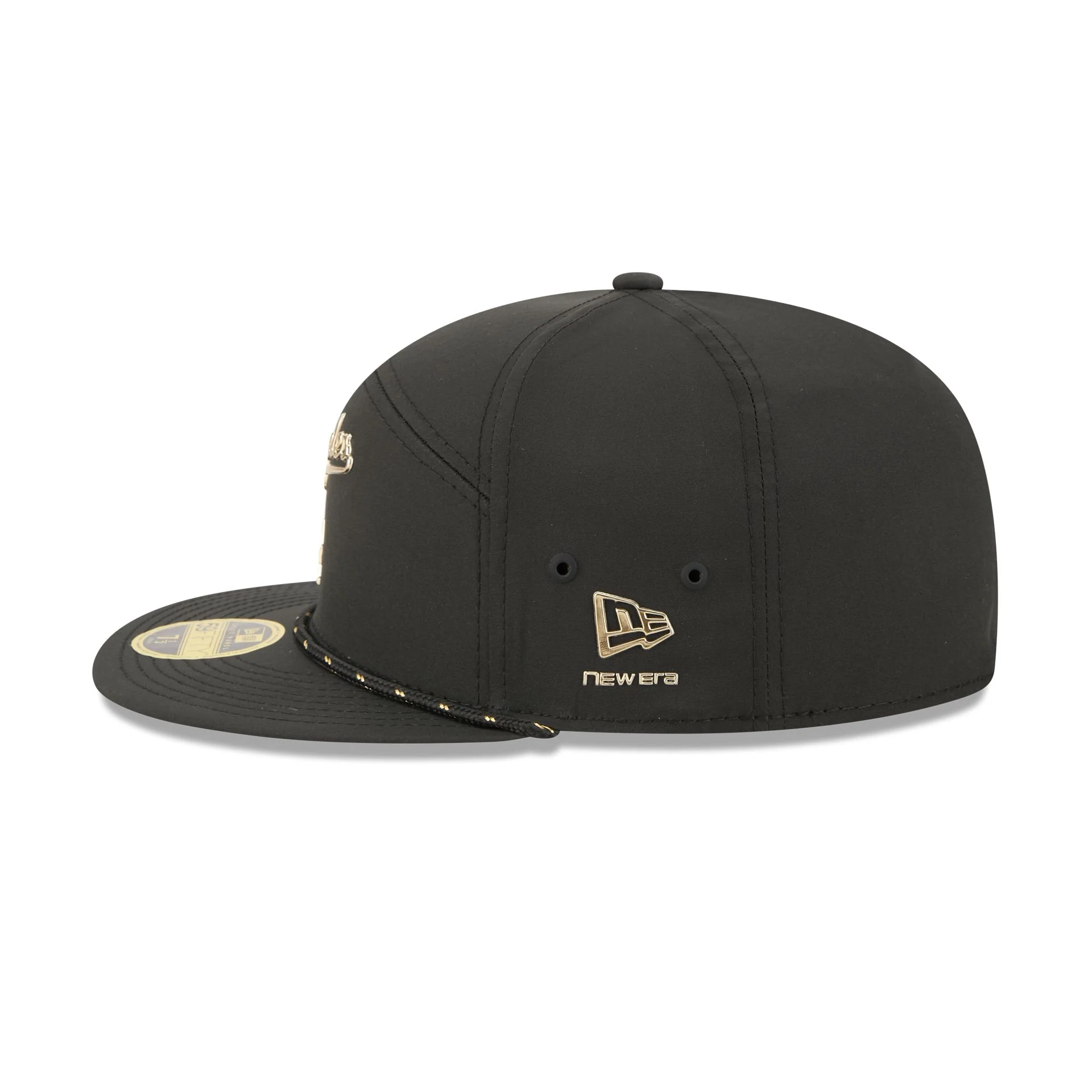 Los Angeles Dodgers Gold Logo Rope Split Panel 59FIFTY Fitted Hat - Image 4
