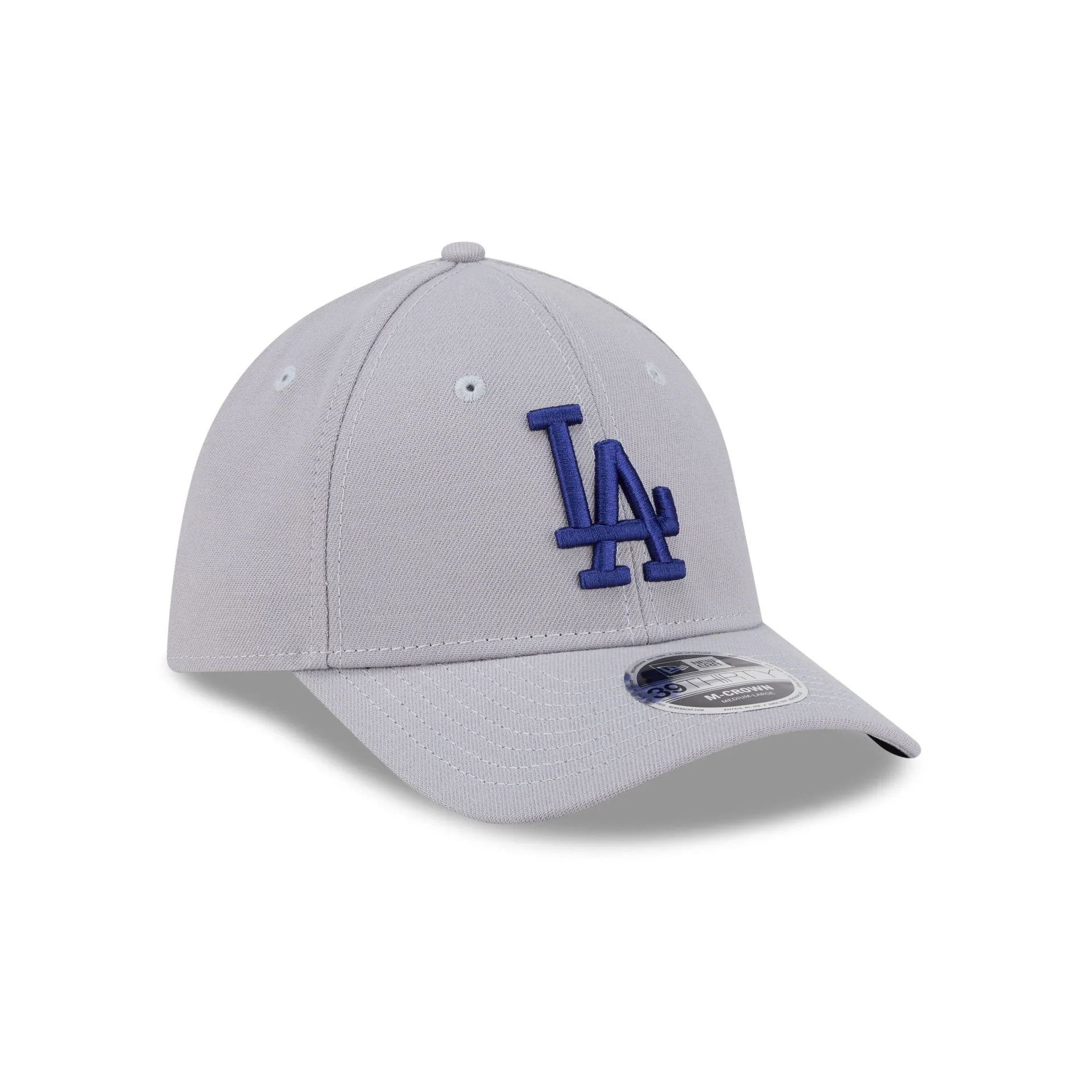 Los Angeles Dodgers Gray 39THIRTY M-Crown Stretch Fit Hat - Image 3
