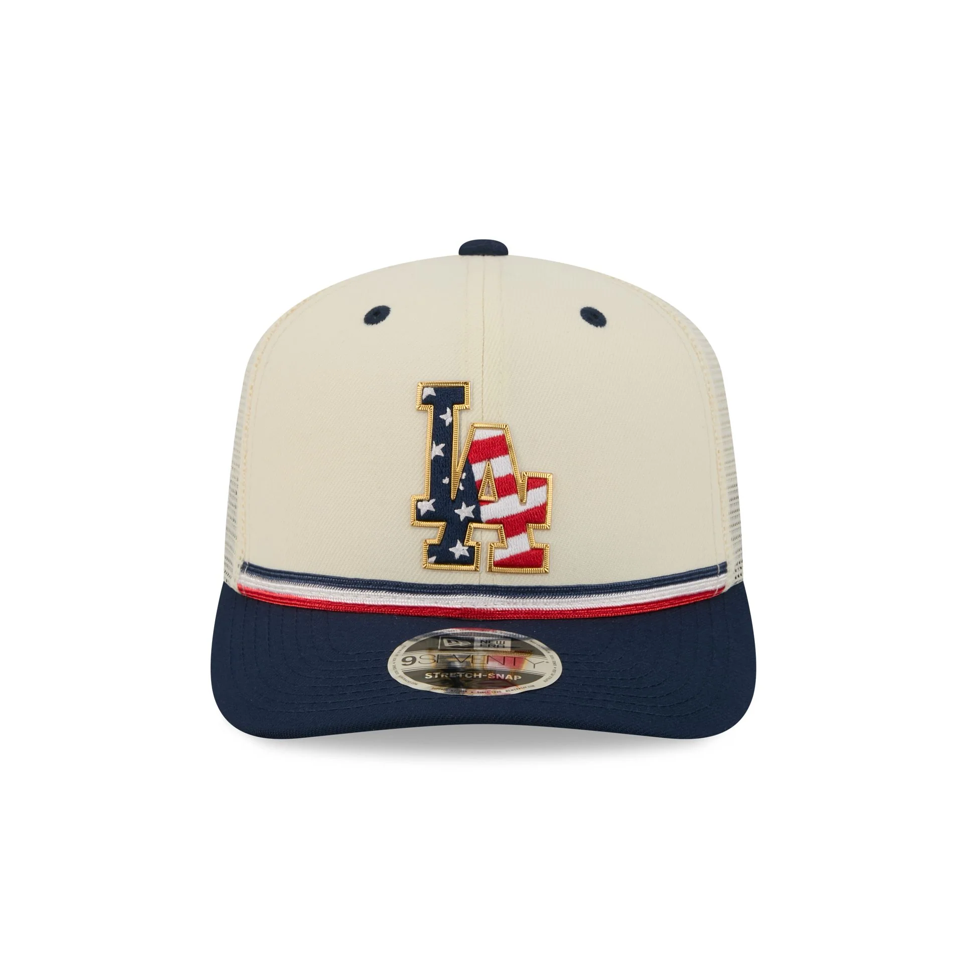 Los Angeles Dodgers Independence Day 2026 9SEVENTY Trucker Hat - Image 2
