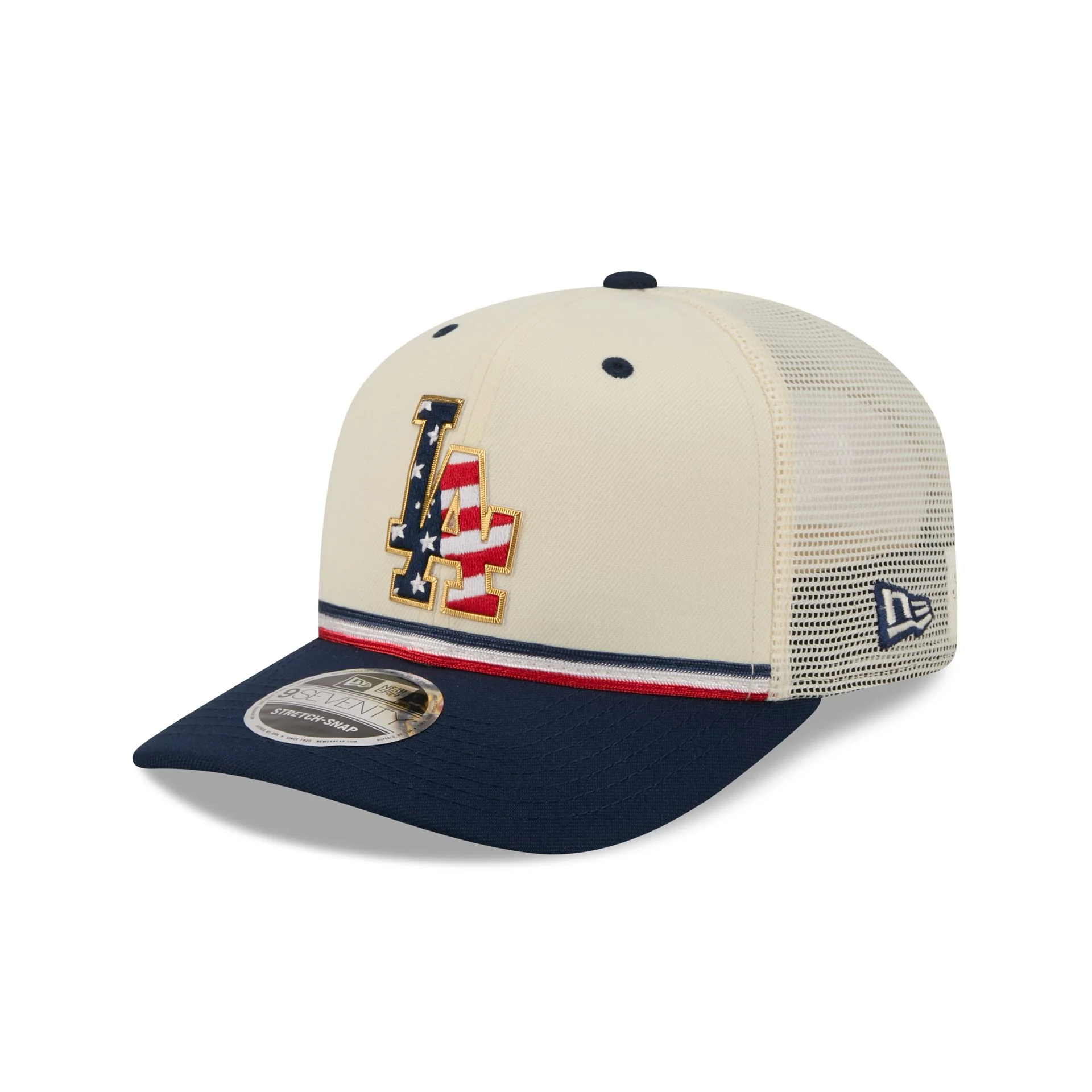 Los Angeles Dodgers Independence Day 2026 9SEVENTY Trucker Hat - Image 3