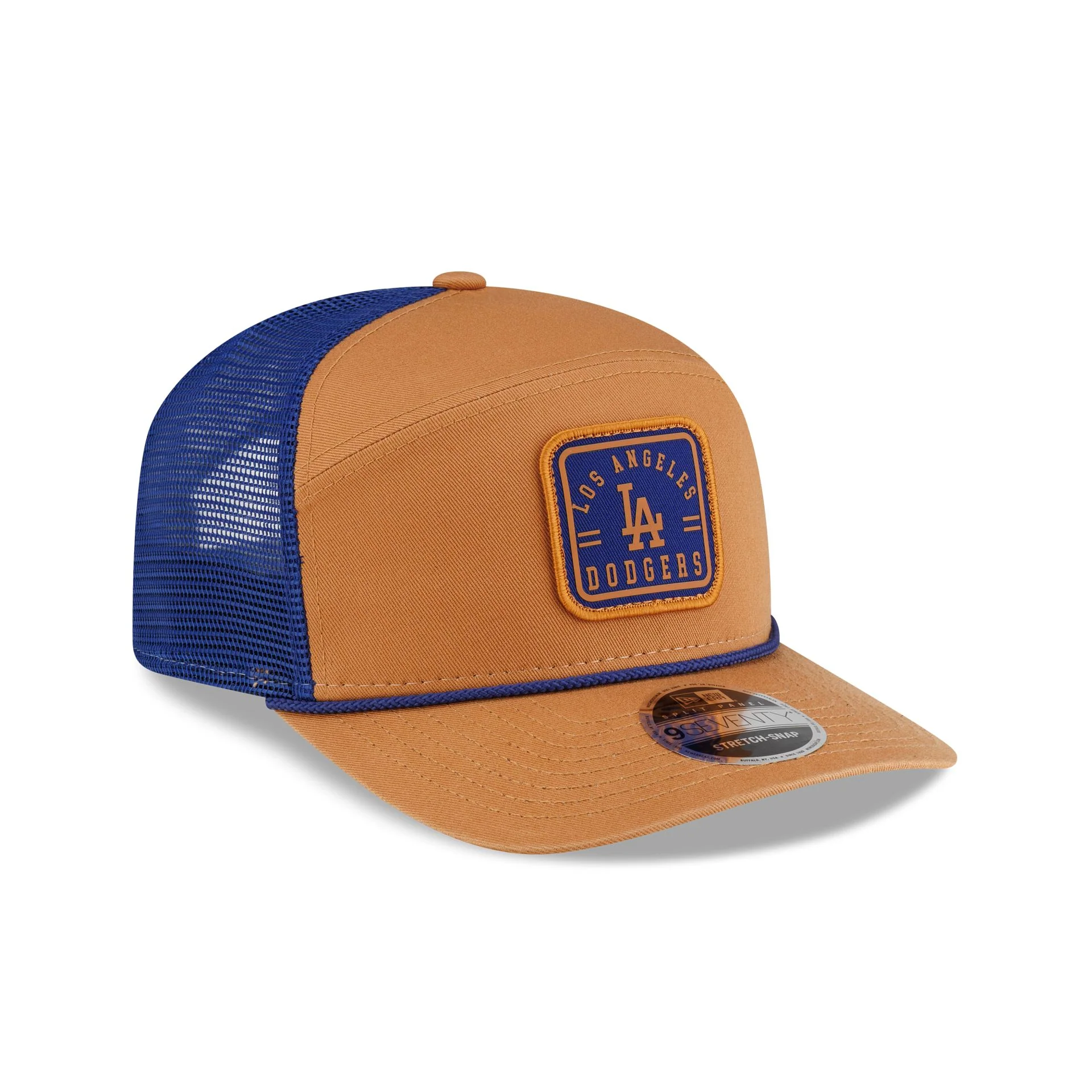 Los Angeles Dodgers Light Bronze Split Panel 9SEVENTY Trucker Hat - Image 3