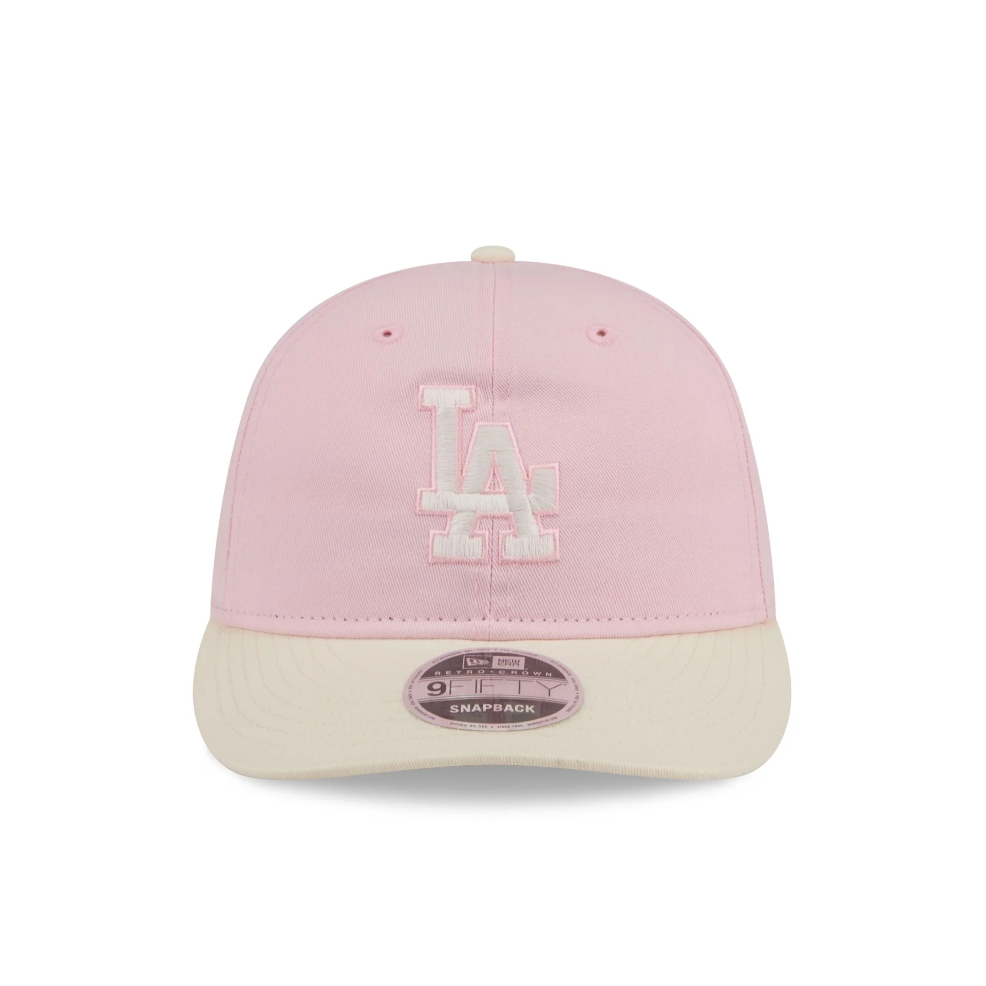 Los Angeles Dodgers Light Pink Retro Crown 9FIFTY Snapback Hat - Image 2