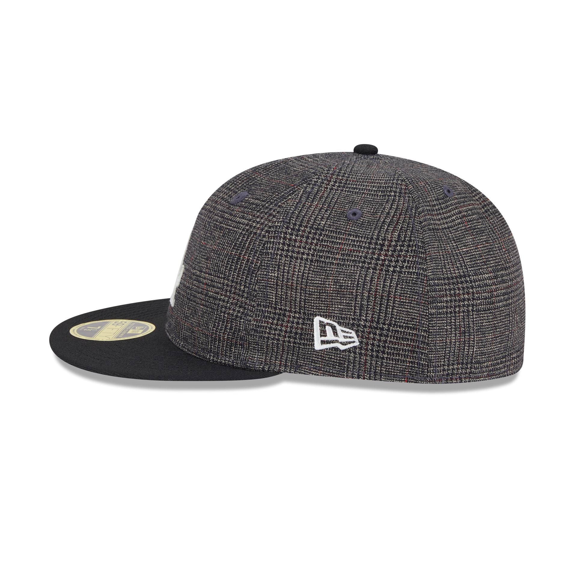 Los Angeles Dodgers Plaid Retro Crown 59FIFTY Fitted Hat - Image 4