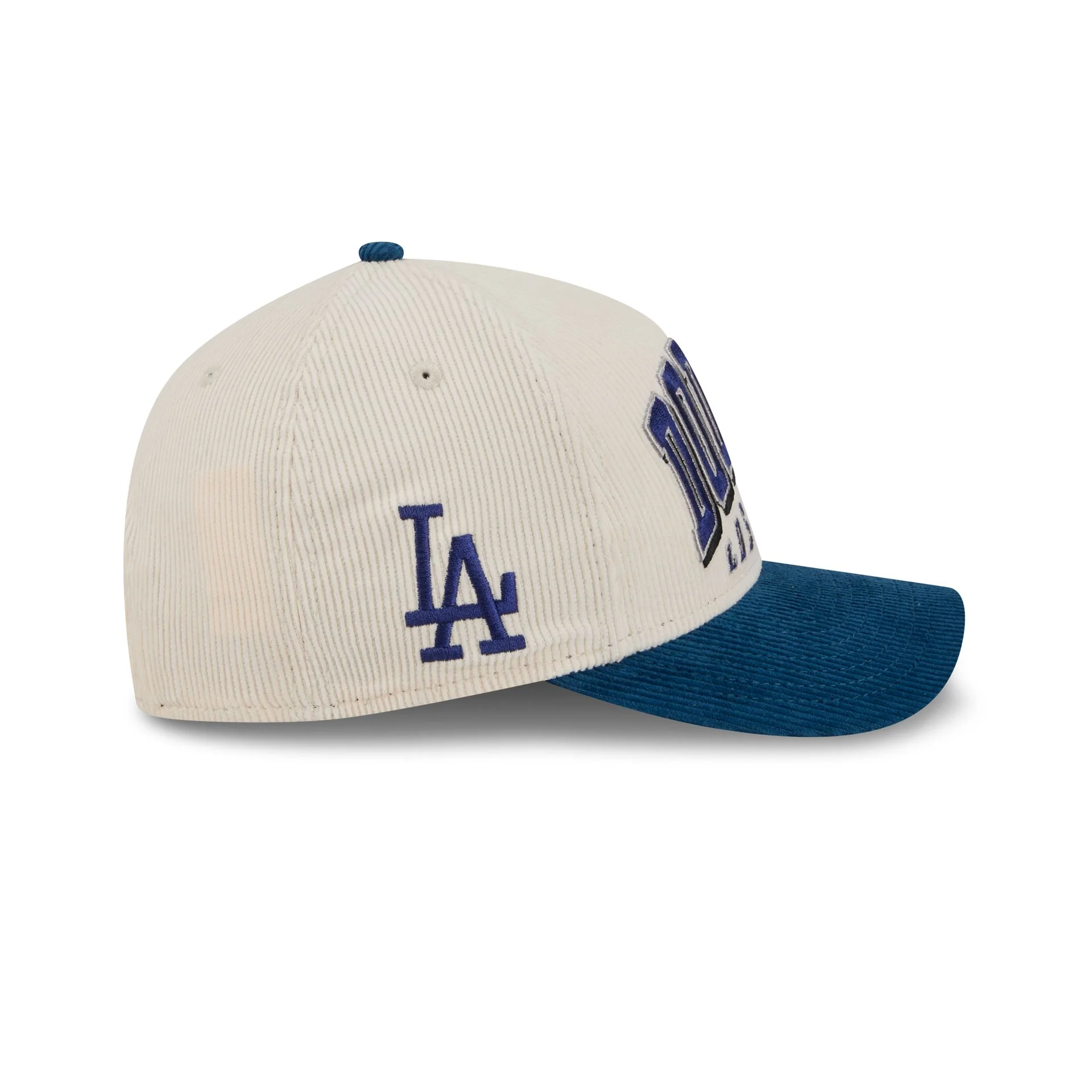 Los Angeles Dodgers Stacked Corduroy 9FORTY M-Crown A-Frame Snapback Hat - Image 4