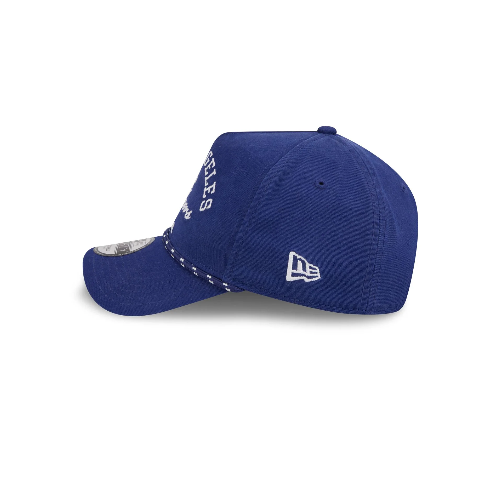 Los Angeles Dodgers Stacked Rope 9FORTY A-Frame Snapback Hat - Image 4