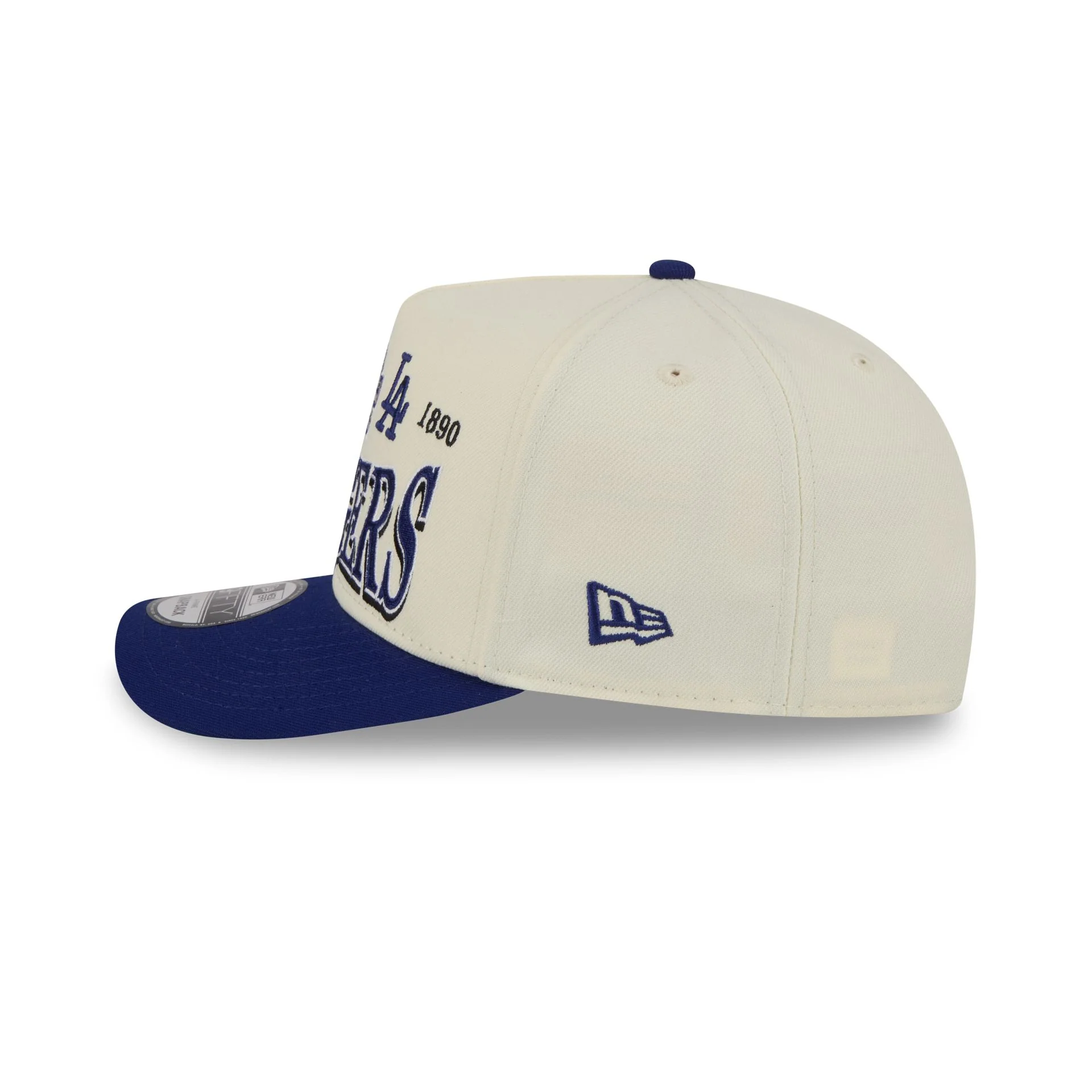 Los Angeles Dodgers Three Hit Chrome White 9FIFTY A-Frame Snapback Hat - Image 4